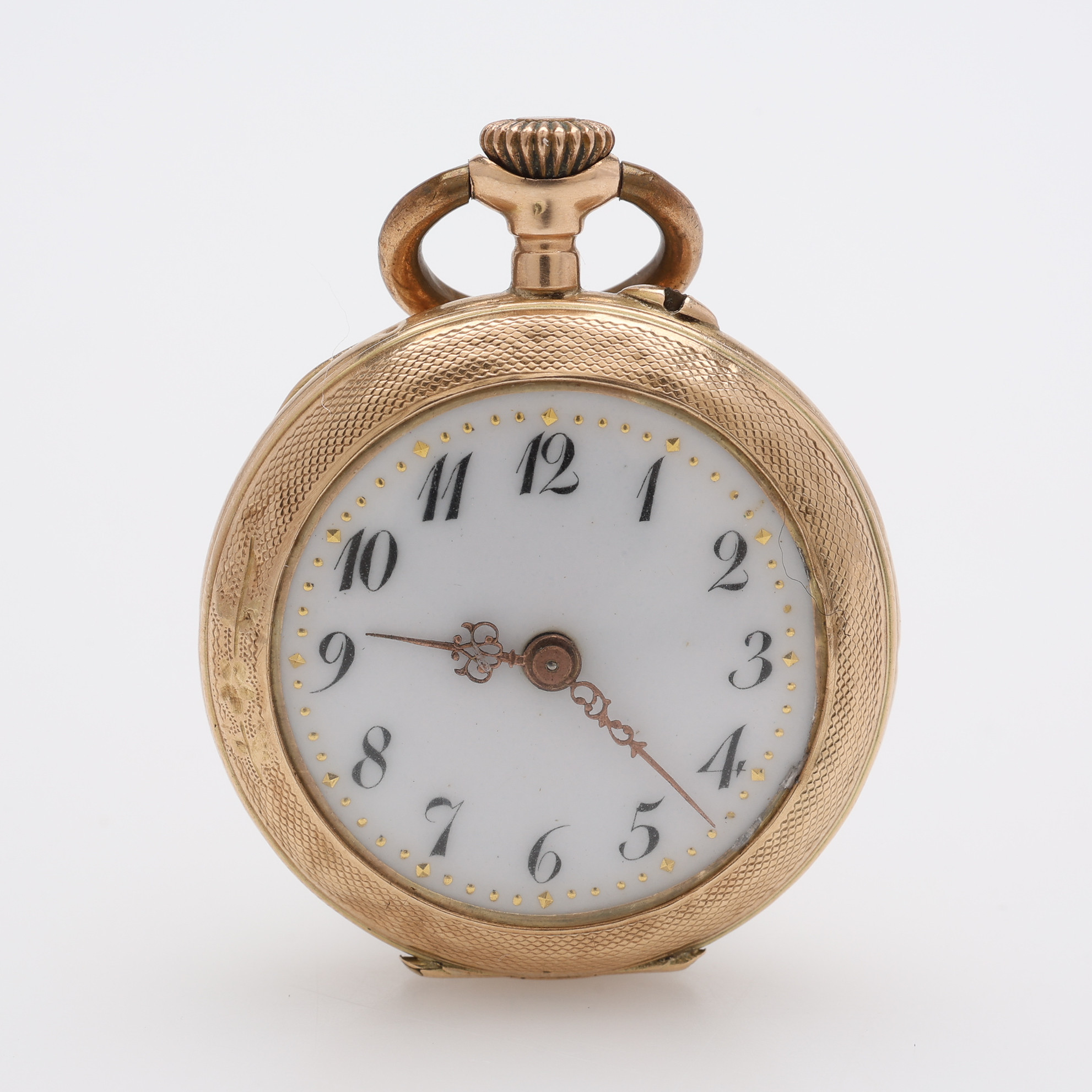 DAMFICKUR, 14 k guld, ankargång med kronuppdrag, 16,9 g.