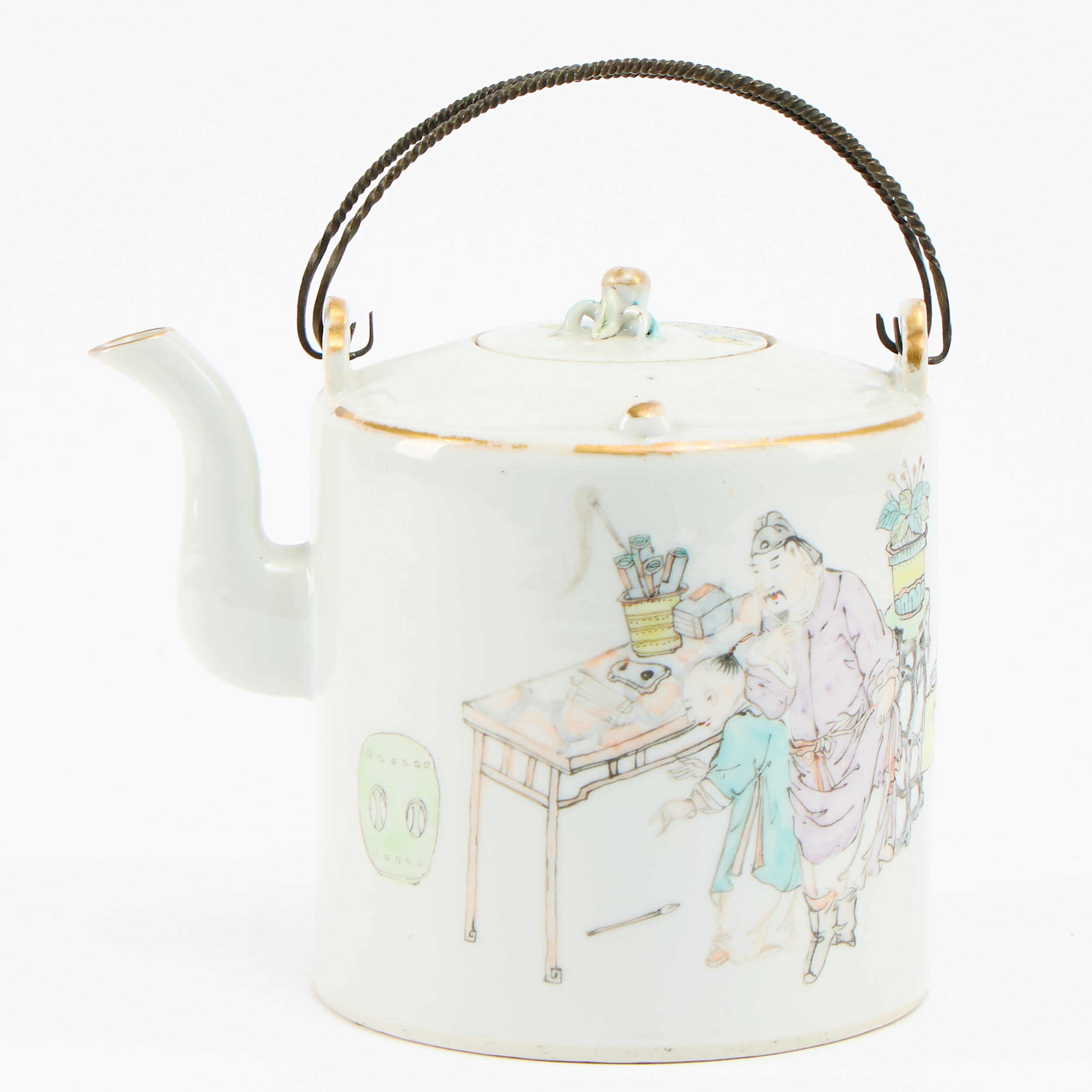 TEKANNA, Kina omkring 1900 porslin.