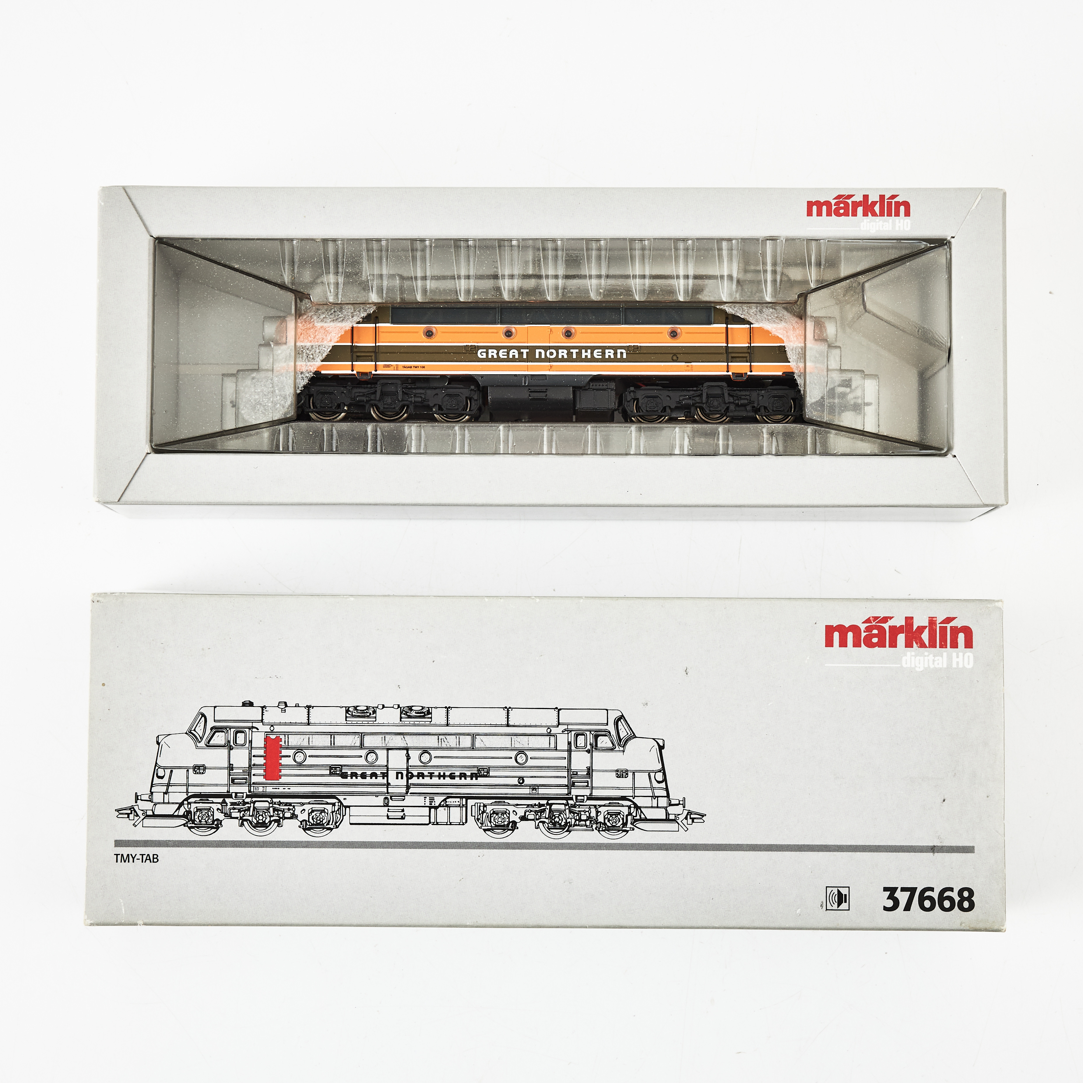 MÄRKLIN, 37668, TMY-TAB NOHAB diesellok "GREAT NORTHERN", H0.