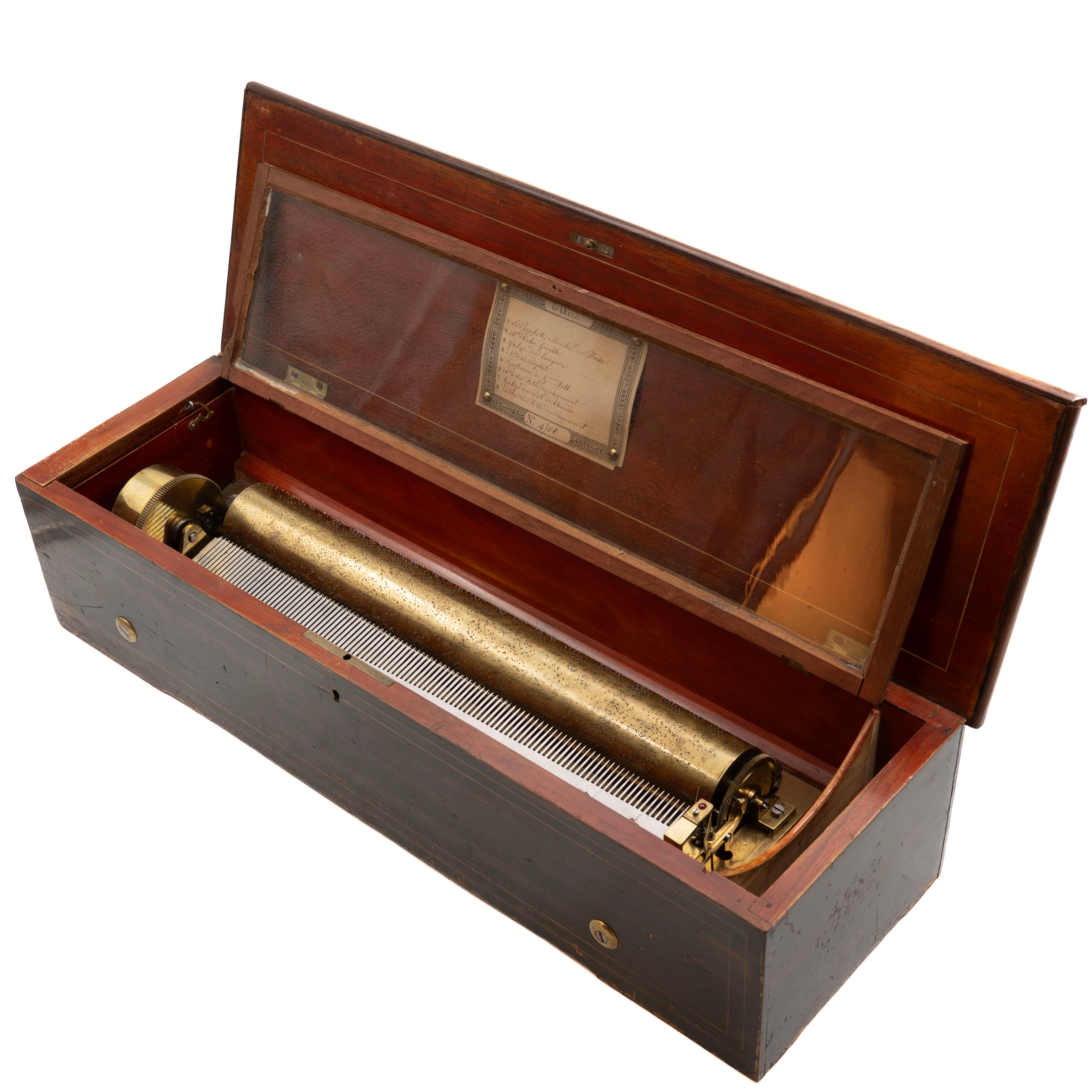 VEVPOSITIV/MUSIKLÅDA. 1800-tal.