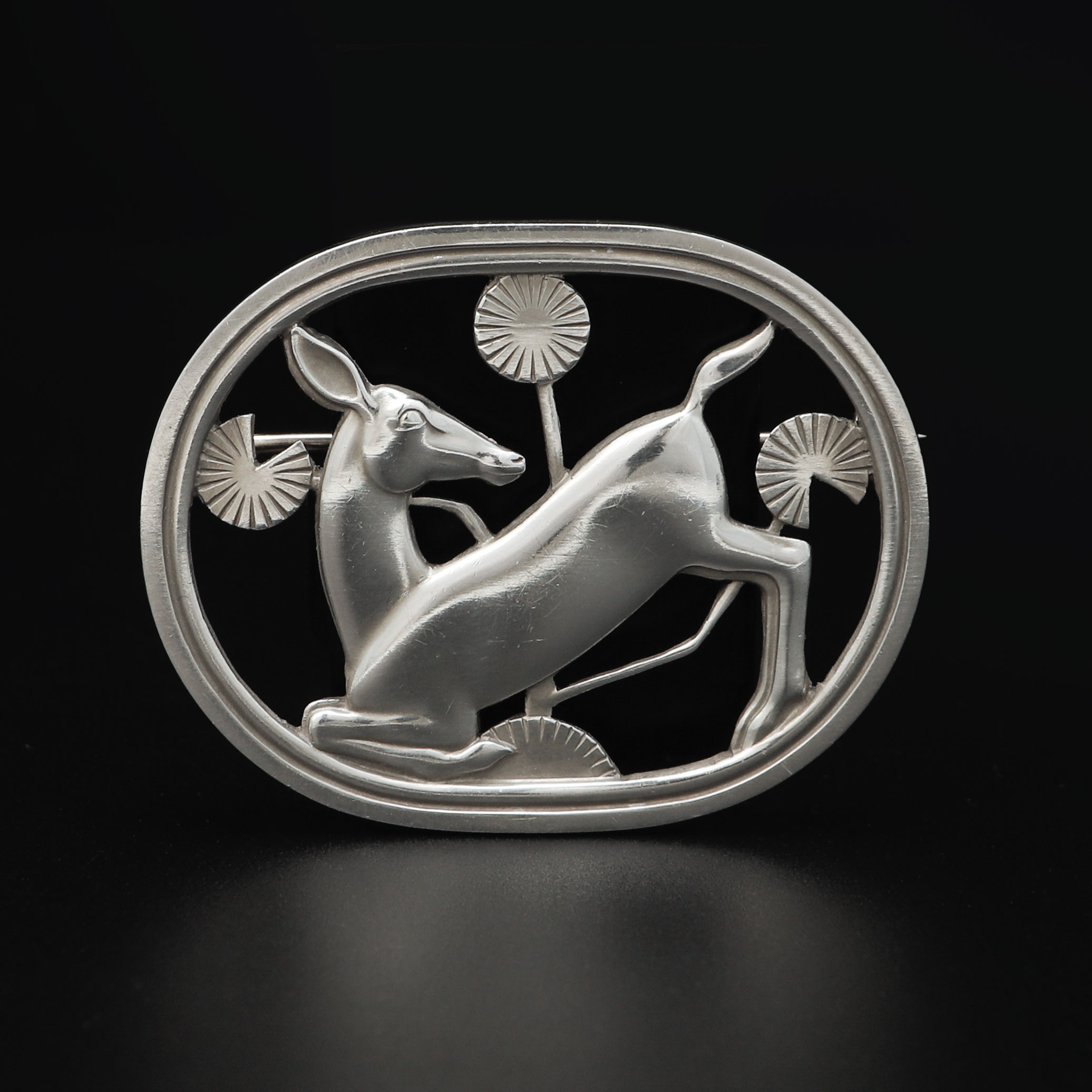ARNO MALINOWSKI. Brosch, no 256, silver, Georg Jensen.