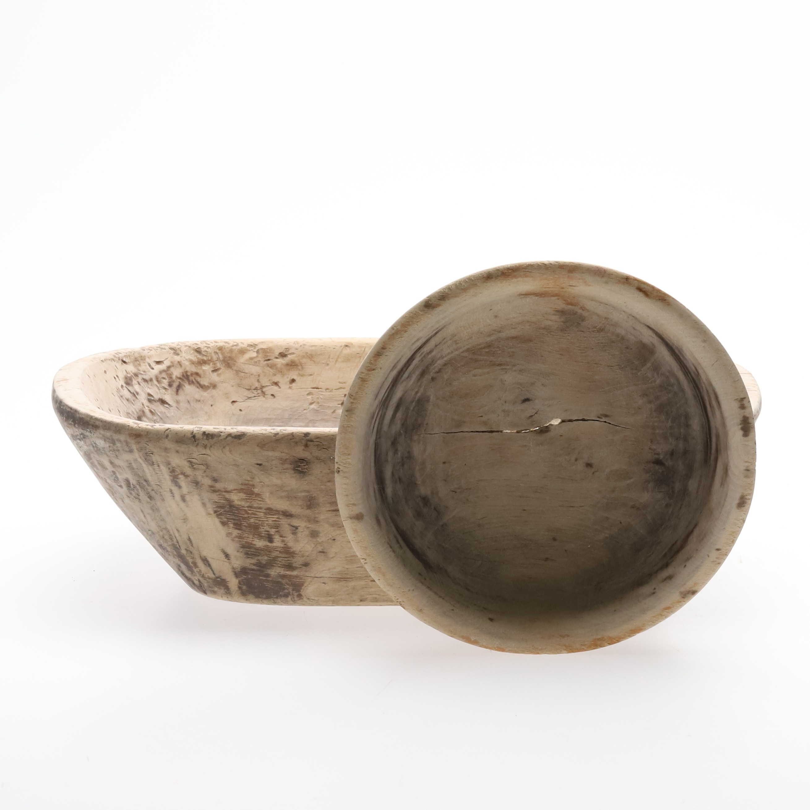 TRÅG & SKÅL. 2 st. Allmoge, tidigt 1800-tal.