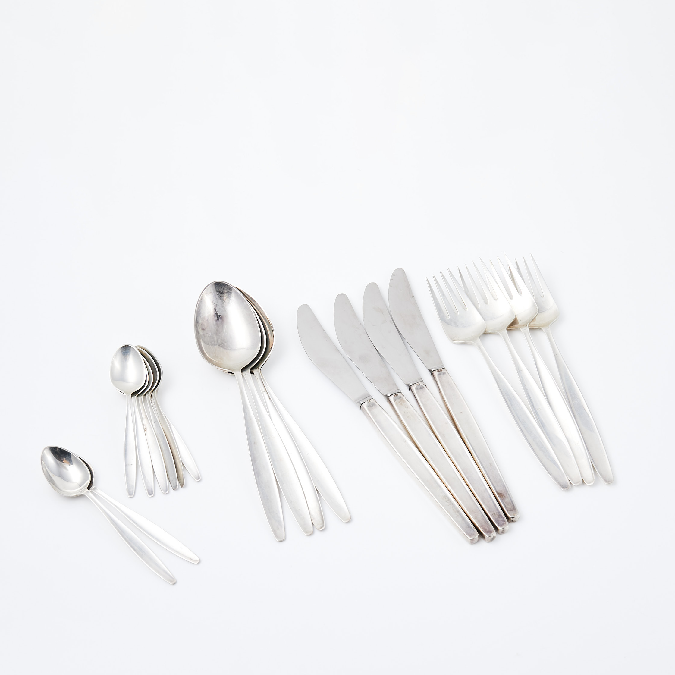 DELAR AV BESTICKSERVIS, 20 dlr, "Cypress", 925, Georg Jensen.