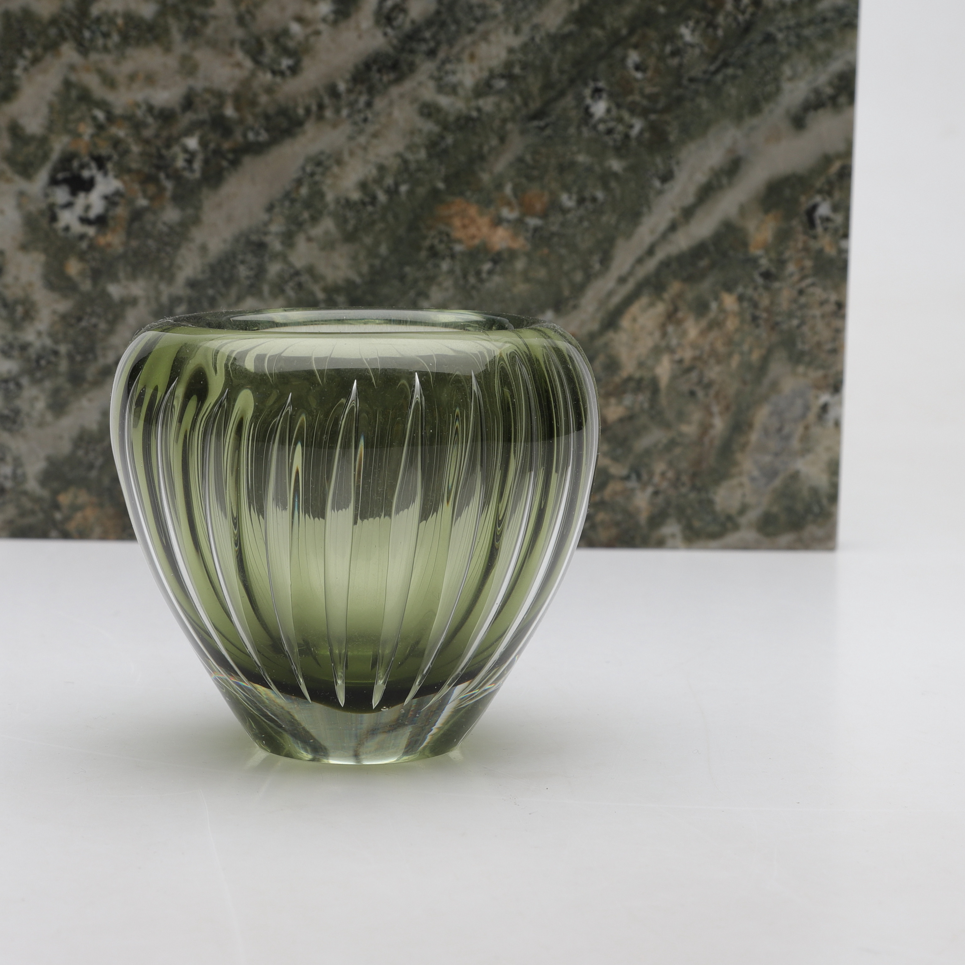 KAJ FRANCK. "Kaisla", Vas, glas, Nuutajärvi Notsjö, 1950-tal, signerad.