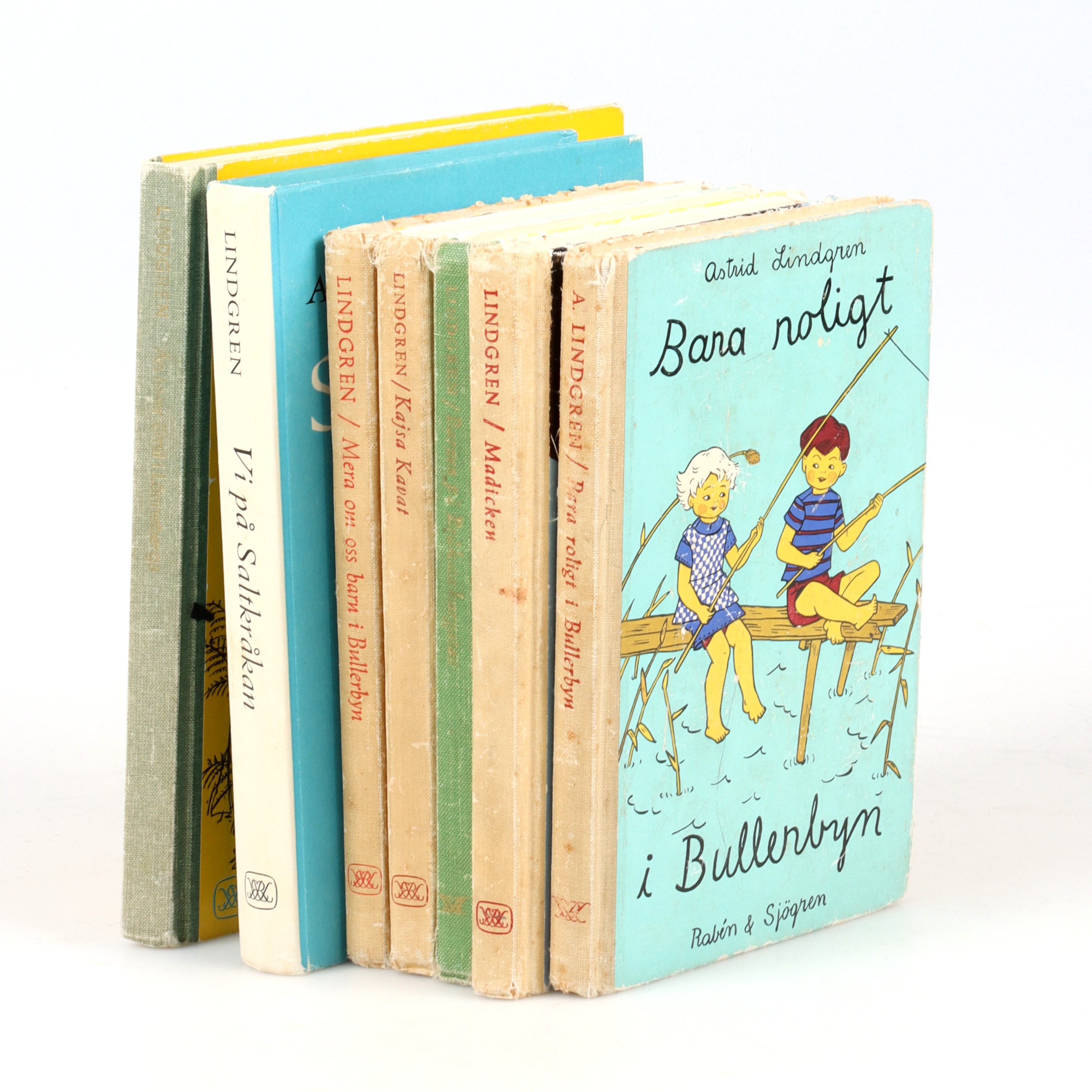 ASTRID LINDGREN. Böcker 7 st, delvis 1:a upplagor, Rabén & Sjögren.