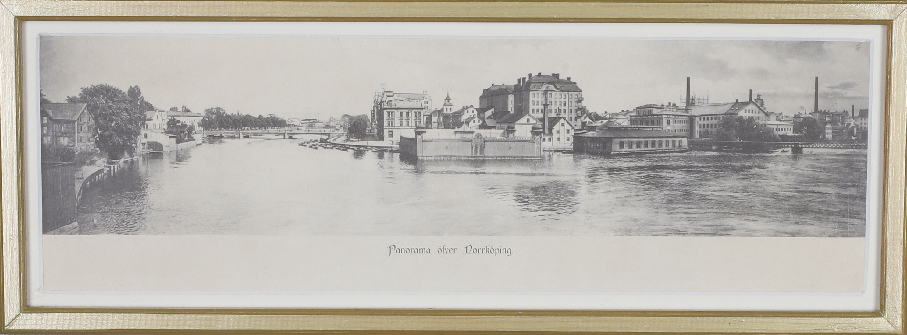 GRAFISKT TRYCK, "Panorama öfver Norrköping", 1900-tal.