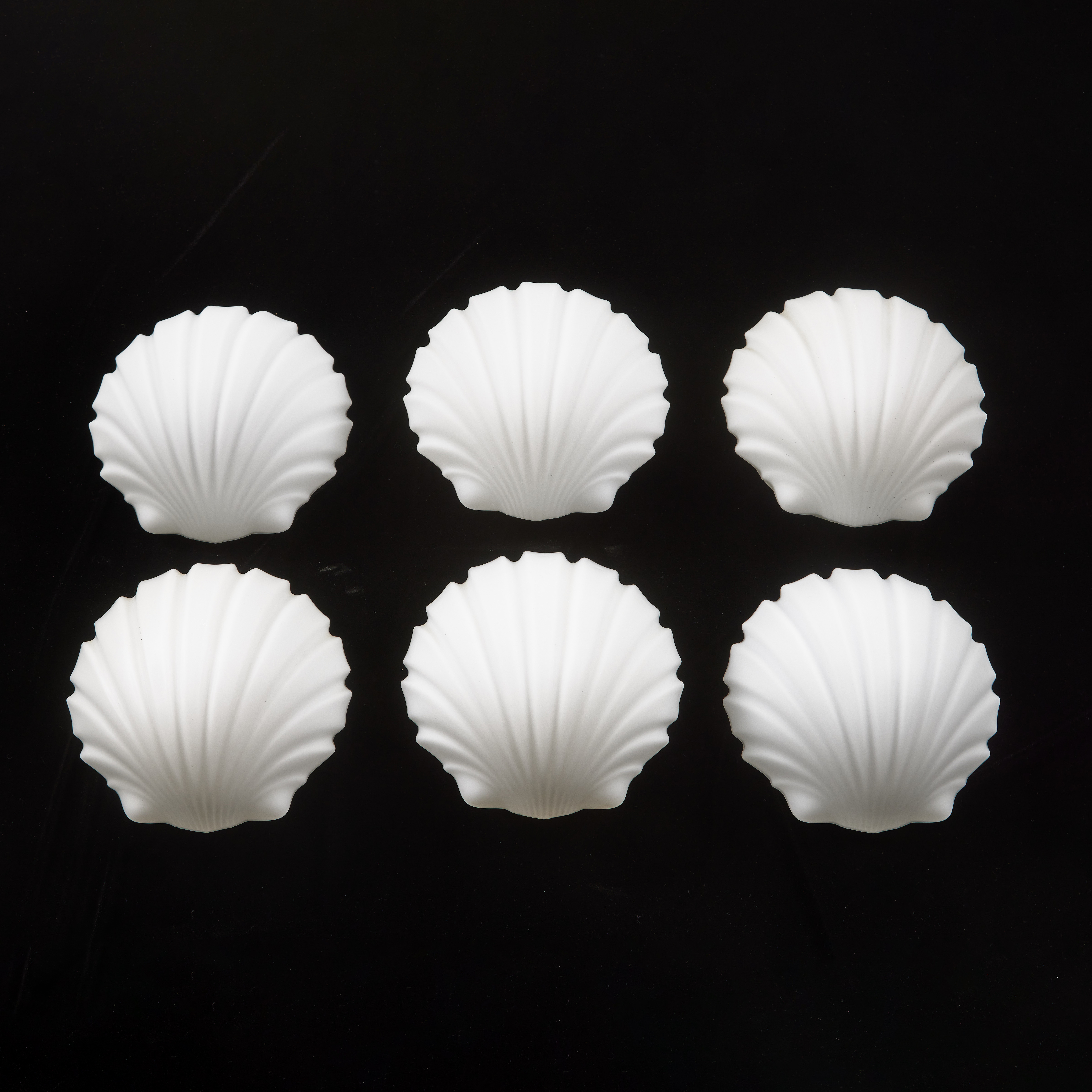 VÄGGLAMPOR, 4+2 st, 1970-tal, Glashütte Limburg.