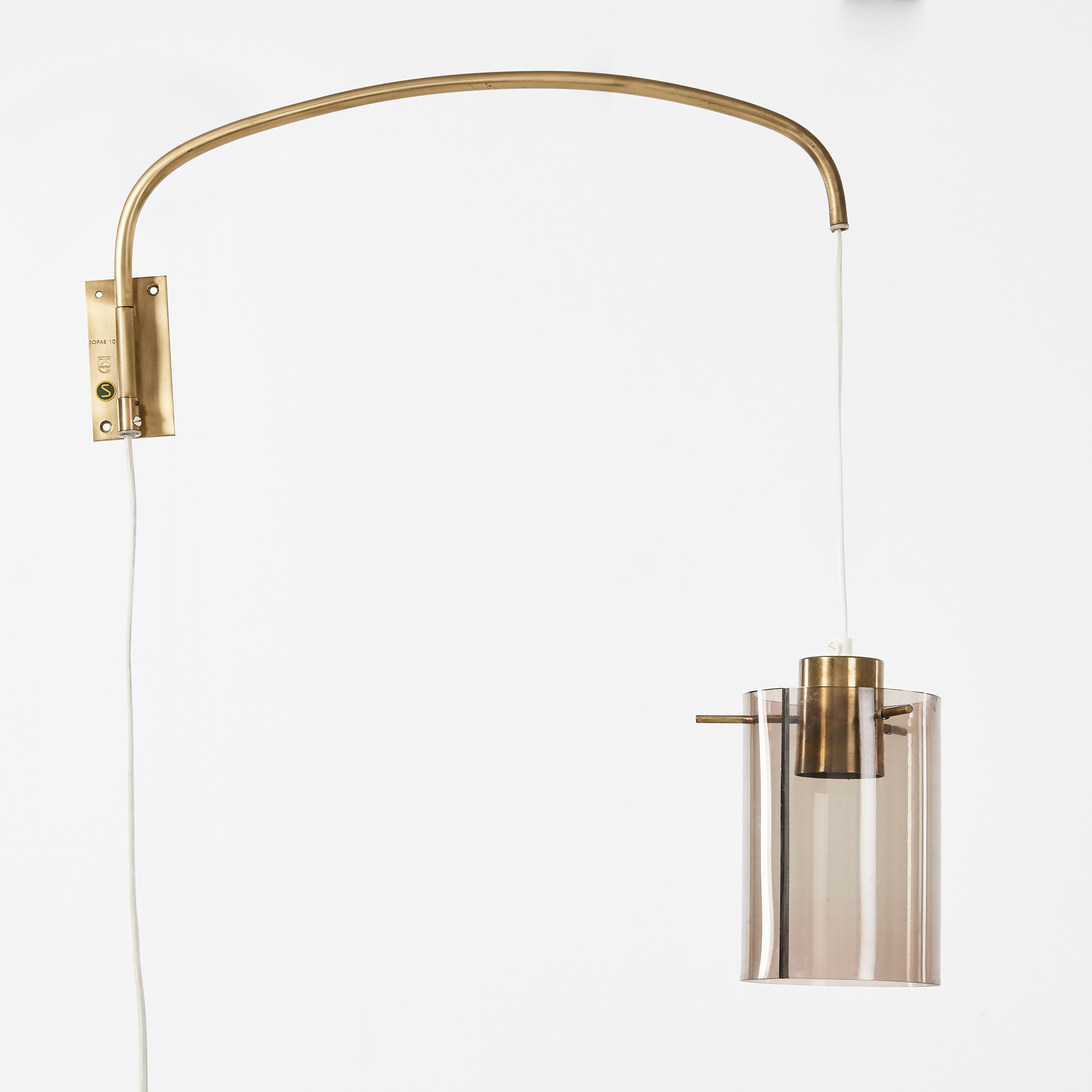 Hans Bergström, vägglampa, "Topas", 1960/70-tal, för Philips.