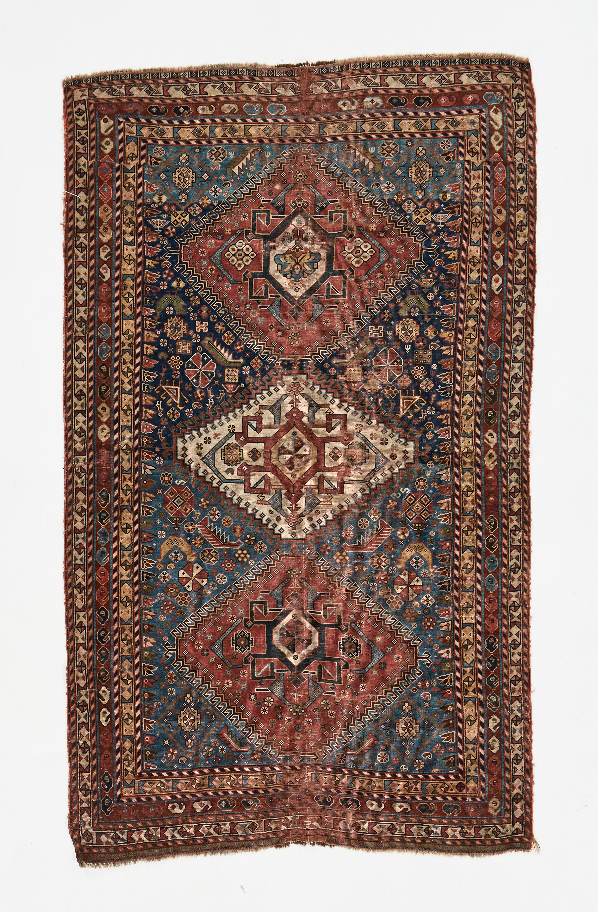 ORIENTMATTA, antik, Kamseh eller Qashgai, ca 188-191 x 111-114 cm.