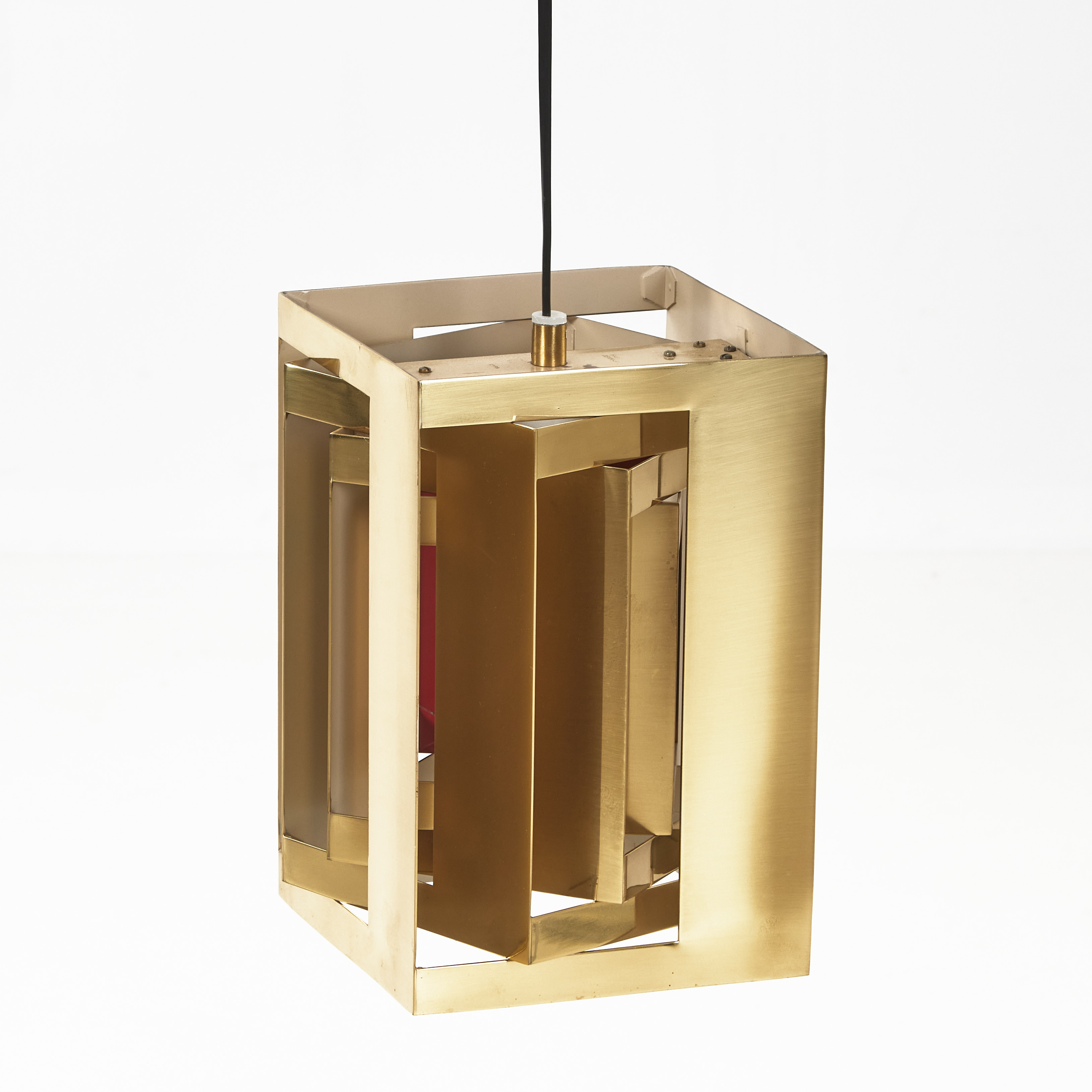 SIMON HENNINGSEN. Kassablanka/ Casablanca taklampa, 1960-tal, mässing, Lyfa Danmark.