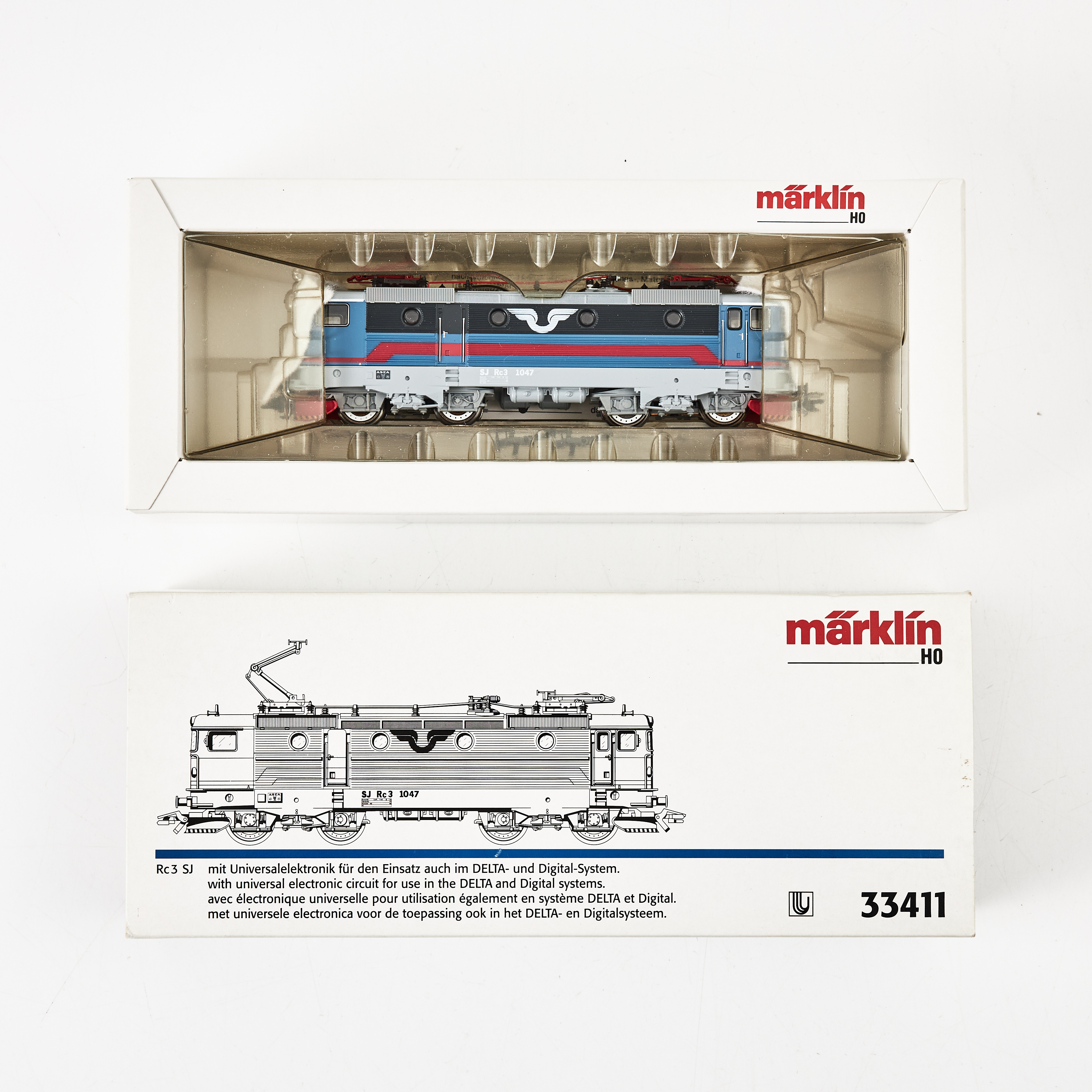 MÄRKLIN, 33411, SJ:s Rc 3-lok 1047, H0.