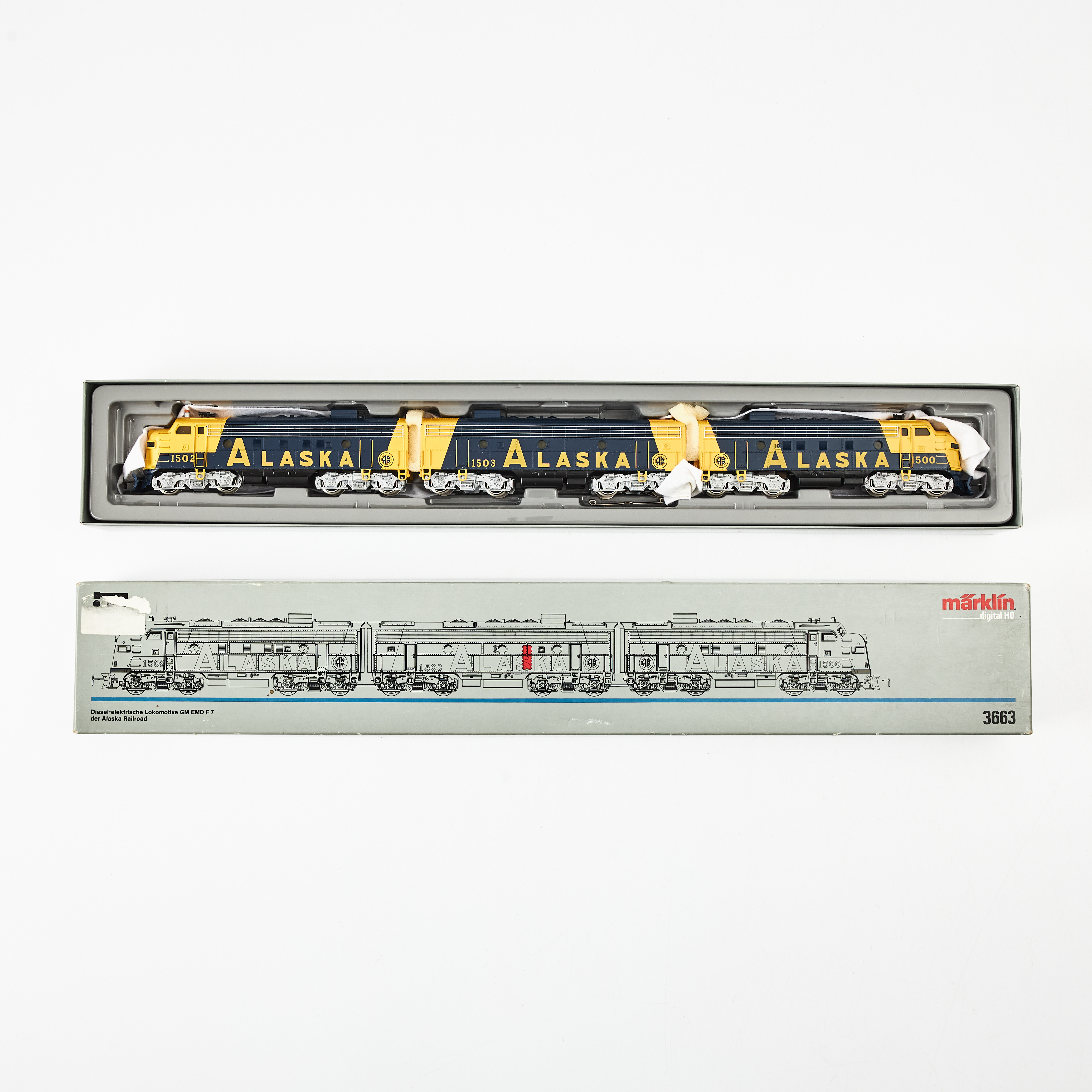 MÄRKLIN, 3663, Amerikansk diesel GM EMD F7 ALASKA, H0.