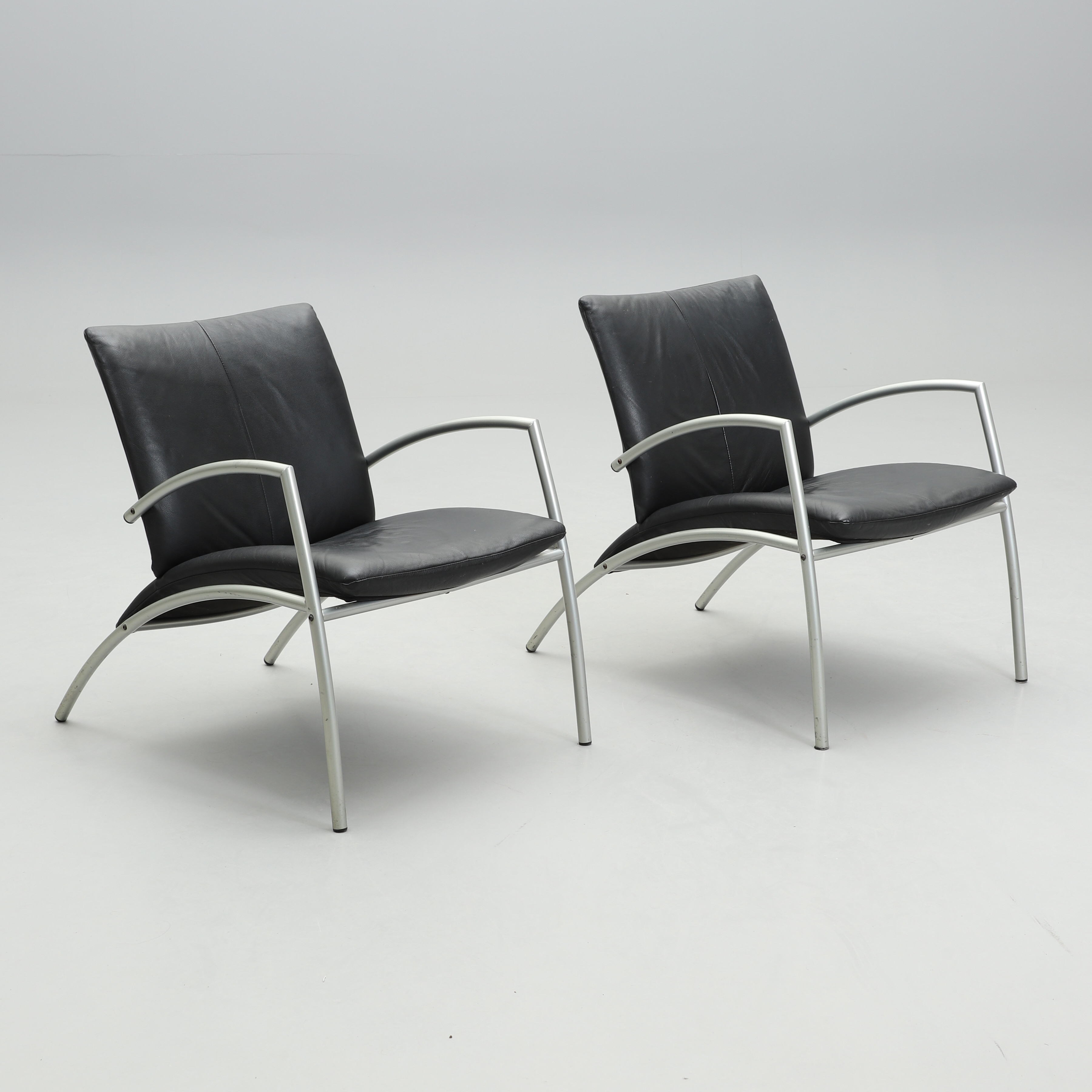 FÅTÖLJER, ett par, KEBE, Danmark, 1980-tal.