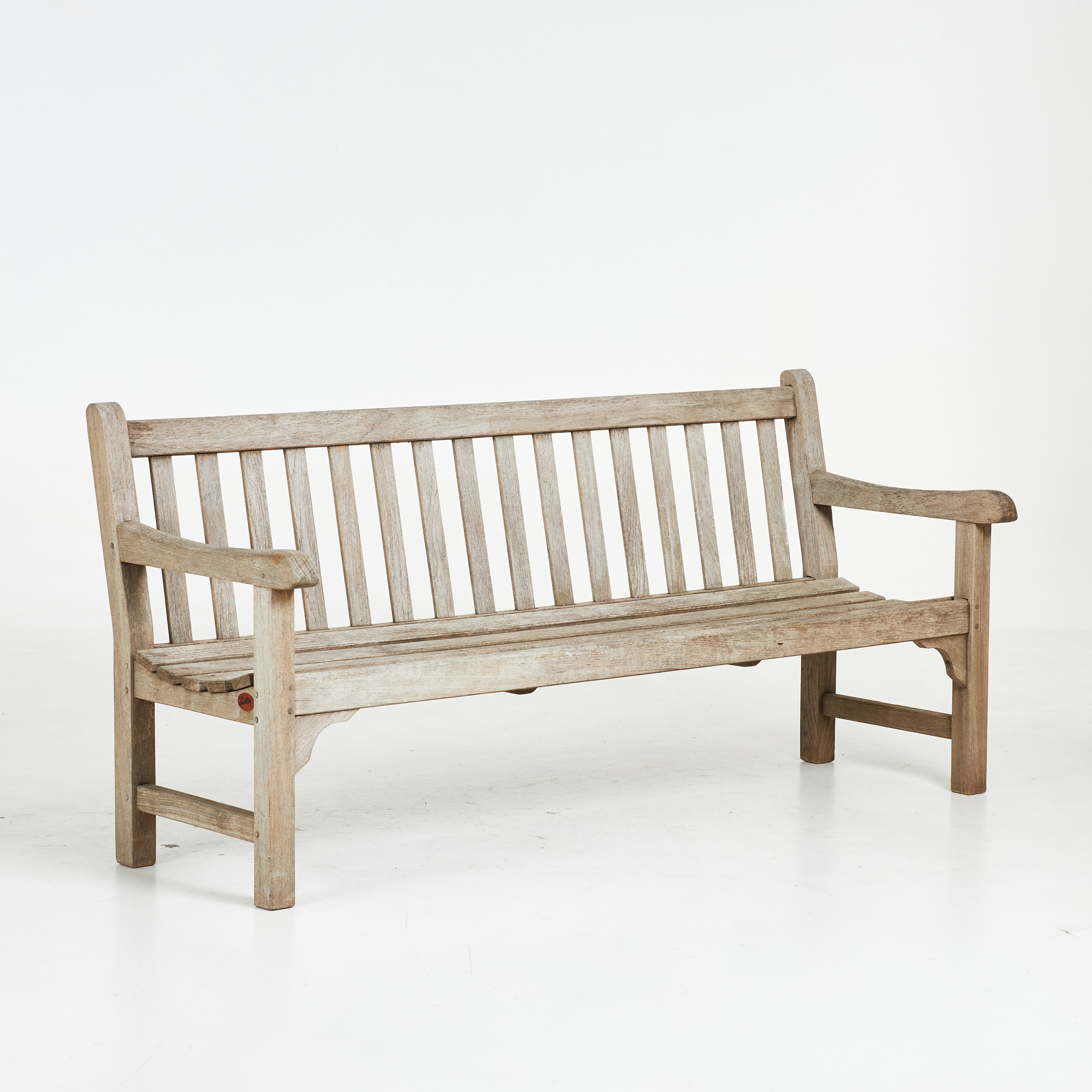 TRÄDGÅRDSSOFFA, 1900-talets andra hälft, märkt Lister, UK, teak.