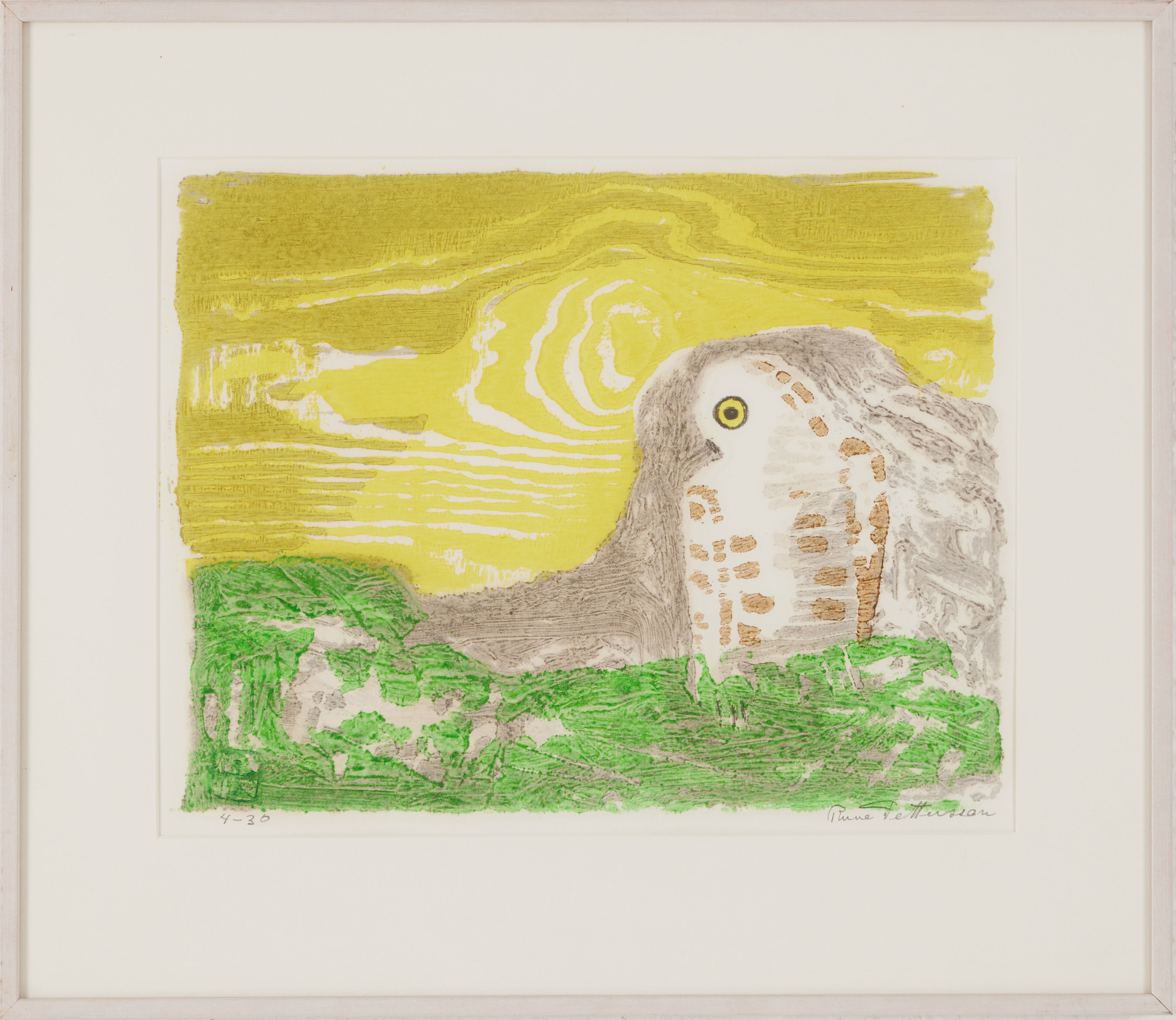 RUNE PETTERSSON (1918-1999) 4 stycken färglitografier, signerade Rune Pettersson, alla numrerade 4-30.