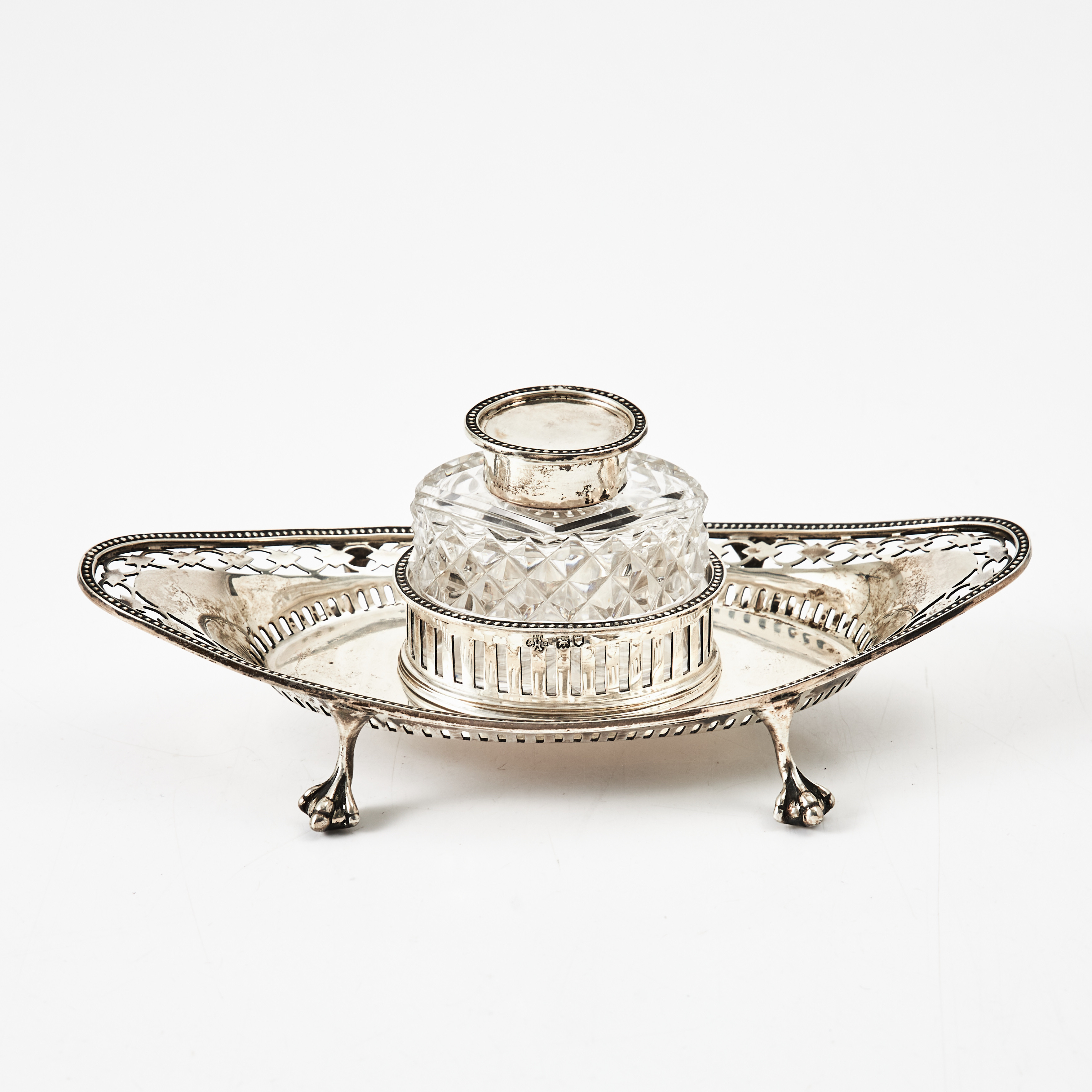 BLÄCKHORN, sterling silver, glasinsats, London.