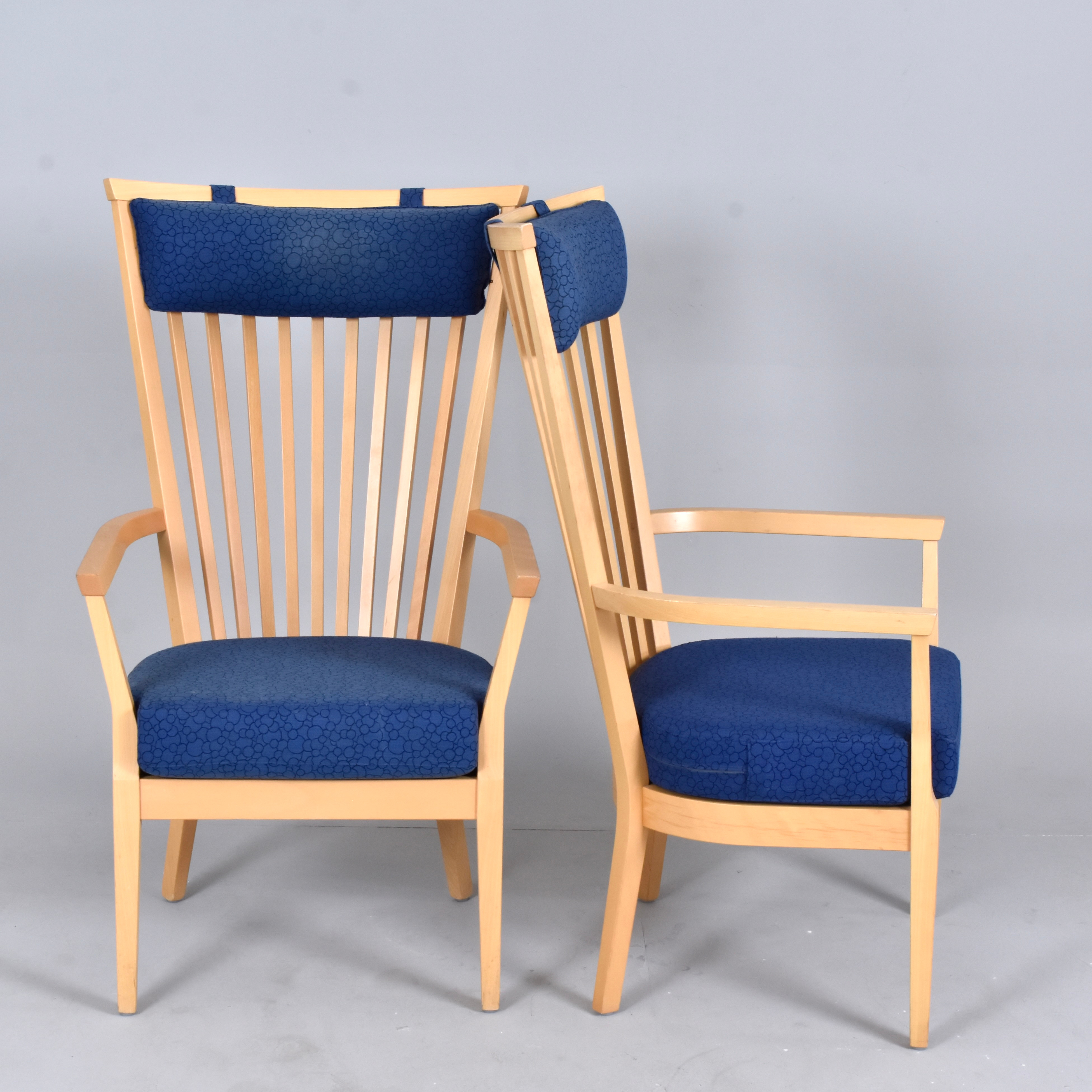 BO ARMSTRONG. Fåtöljer ett par "Mint" Björk, Albin i Hyssna, 2000-tal.