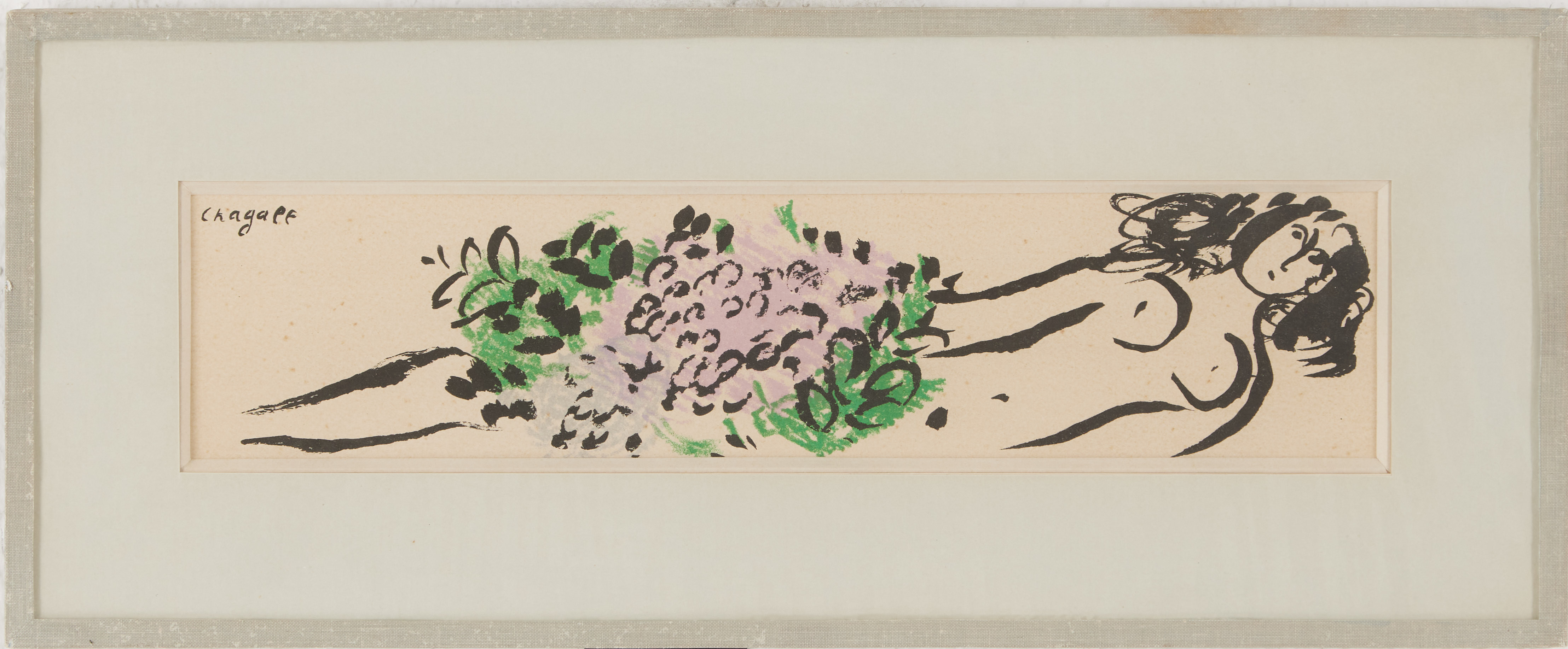 MARC CHAGALL. "La Petite Nue" (For the Exhibition Céramiques, Sculptures et les Fables de la Fontaine).