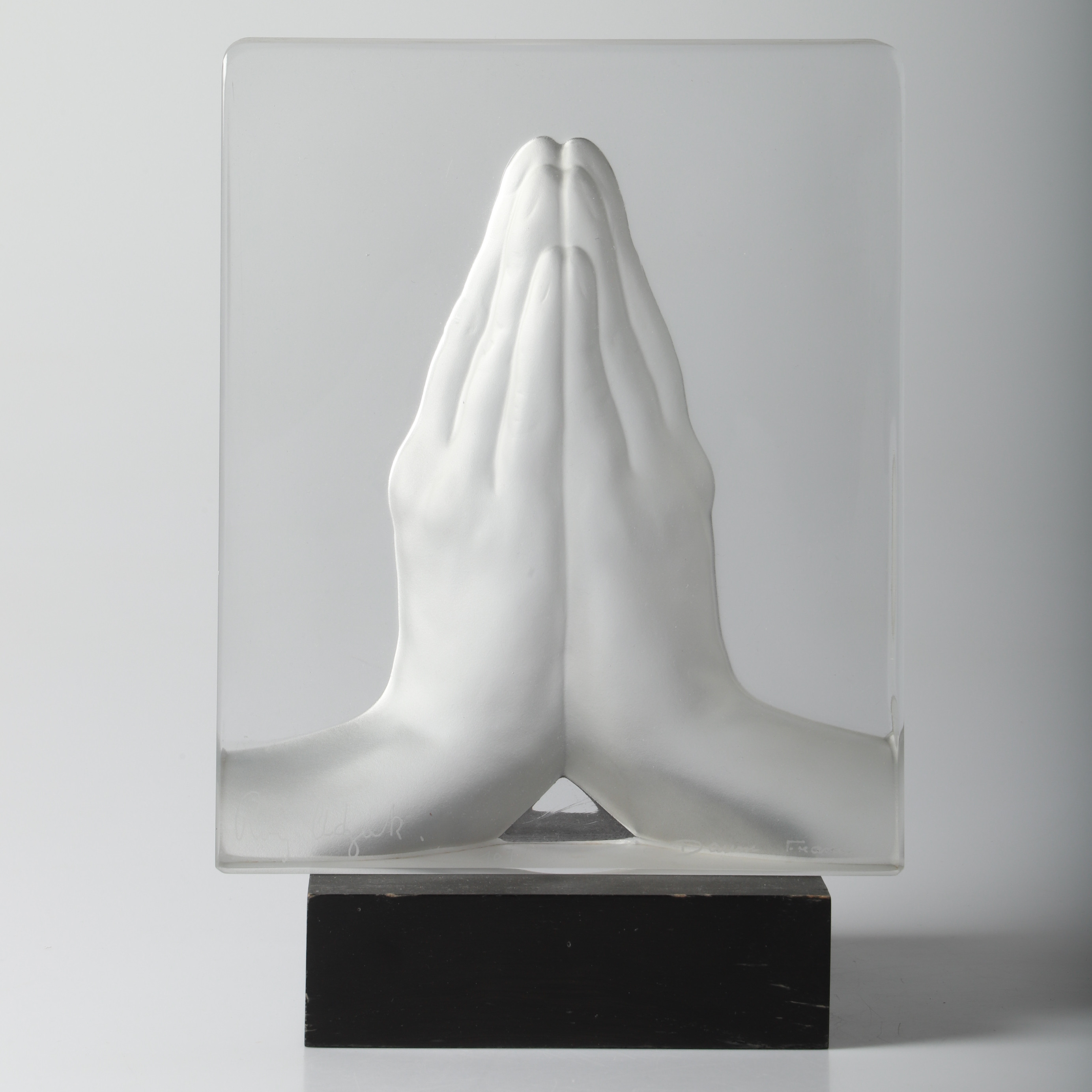 ROY ADZAK. Skulptur, glas, signerad och numrerad.