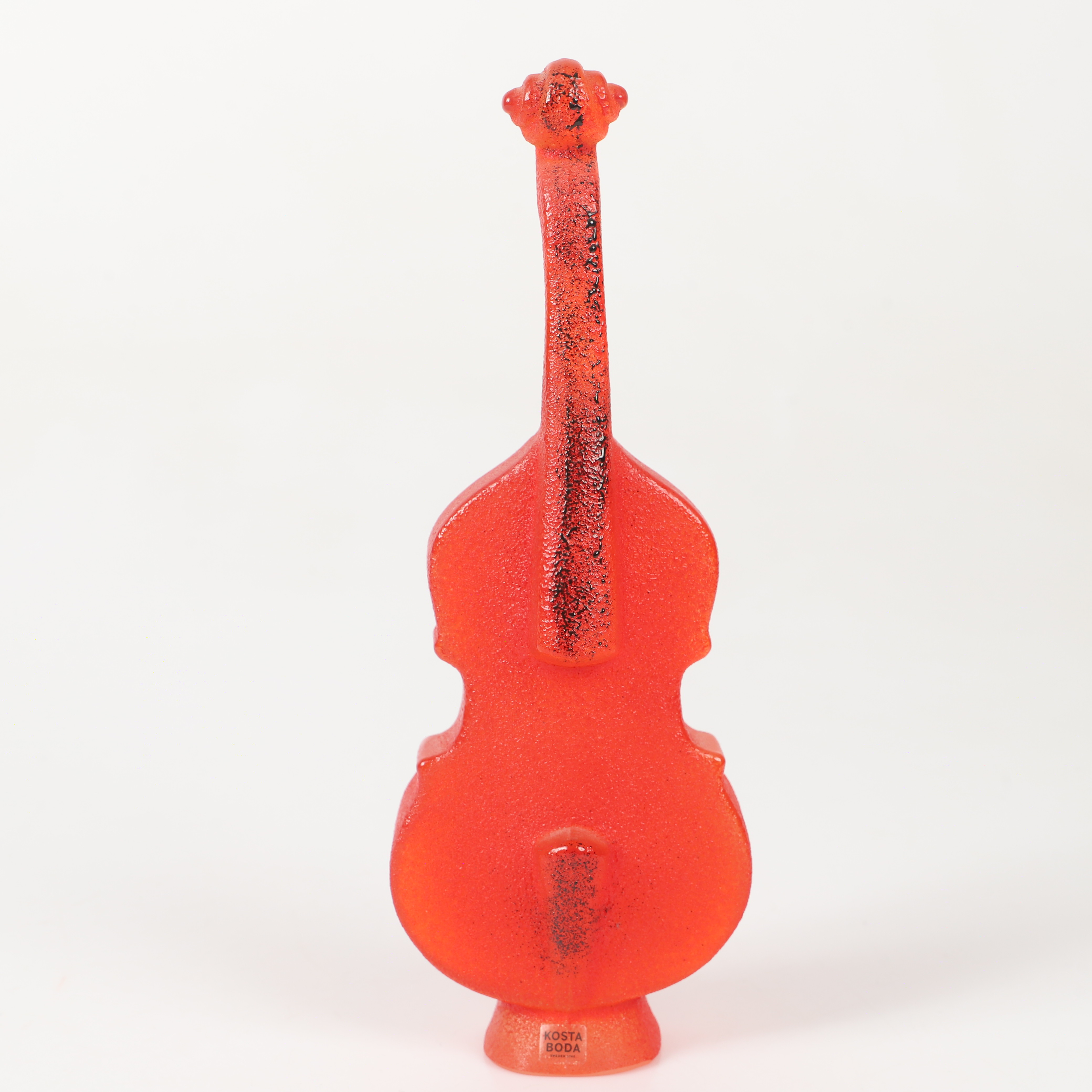 KJELL ENGMAN. Skulptur, gitarr, glas, Kosta Boda, signerad.