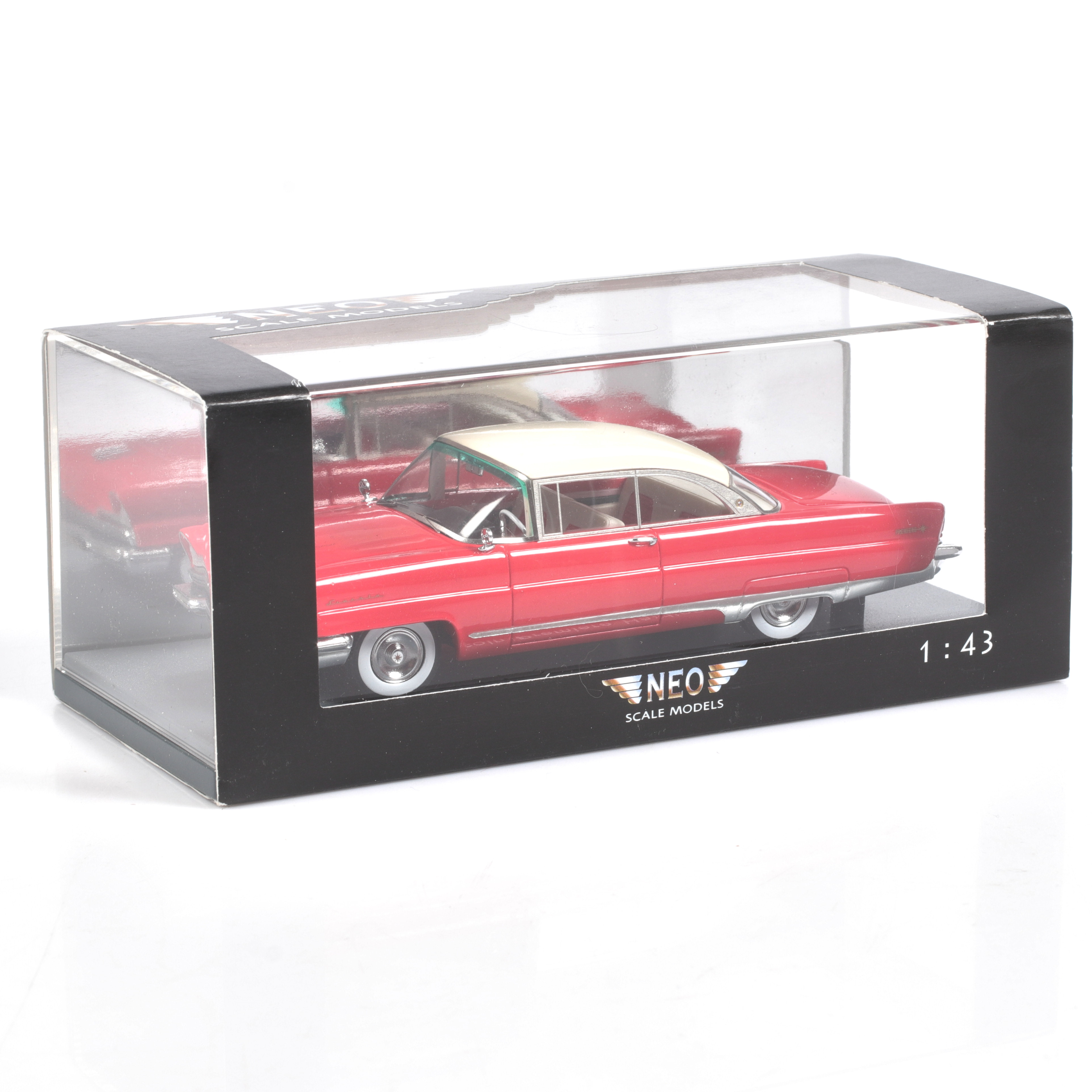 MODELLBIL, metall/resin, Lincoln Premiere HT, 1956, NEO Models, skala 1:43.