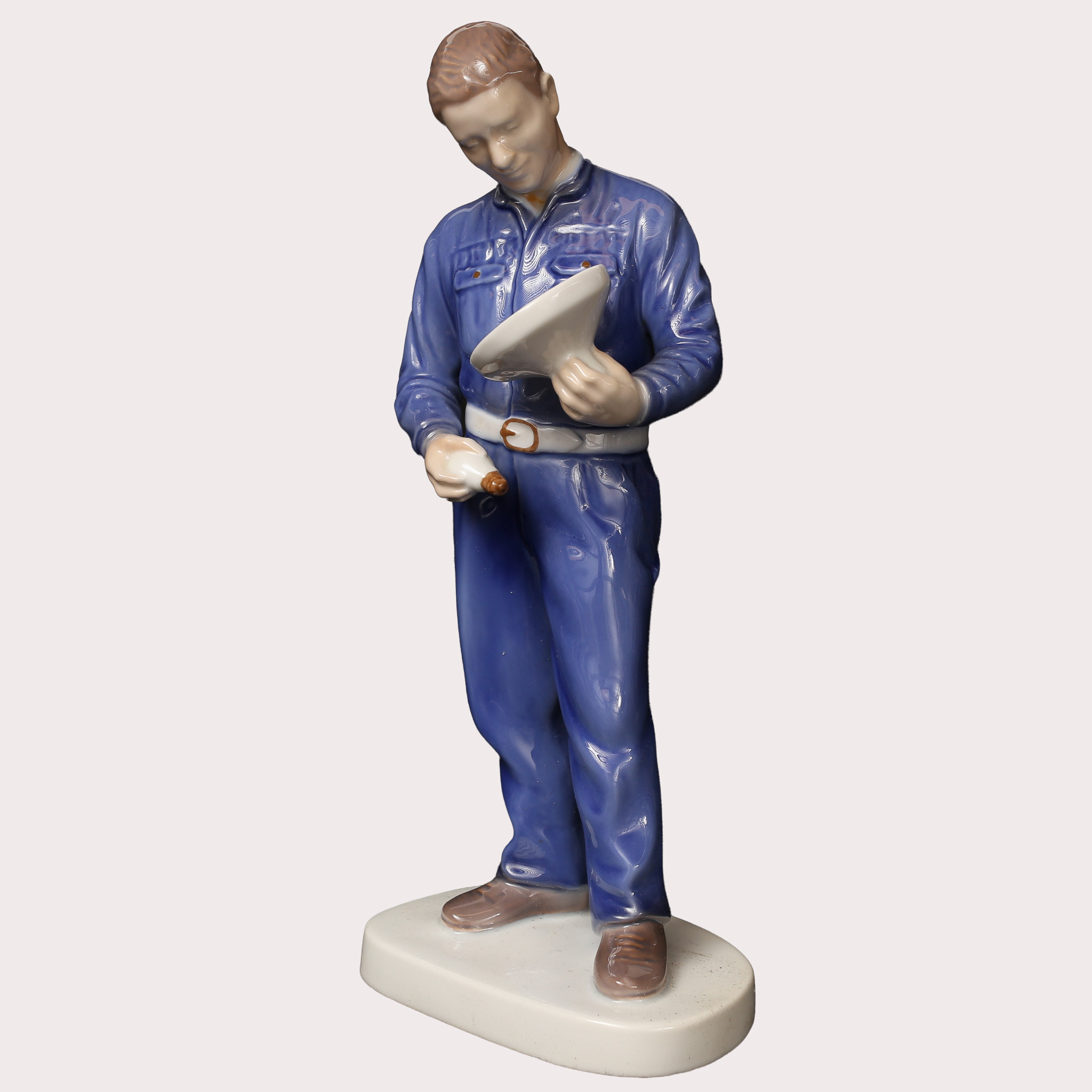 SVEND JESPERSEN. FIGURIN, porslin, Elektriker, Bing&Gröndahl, modell nr 2428.