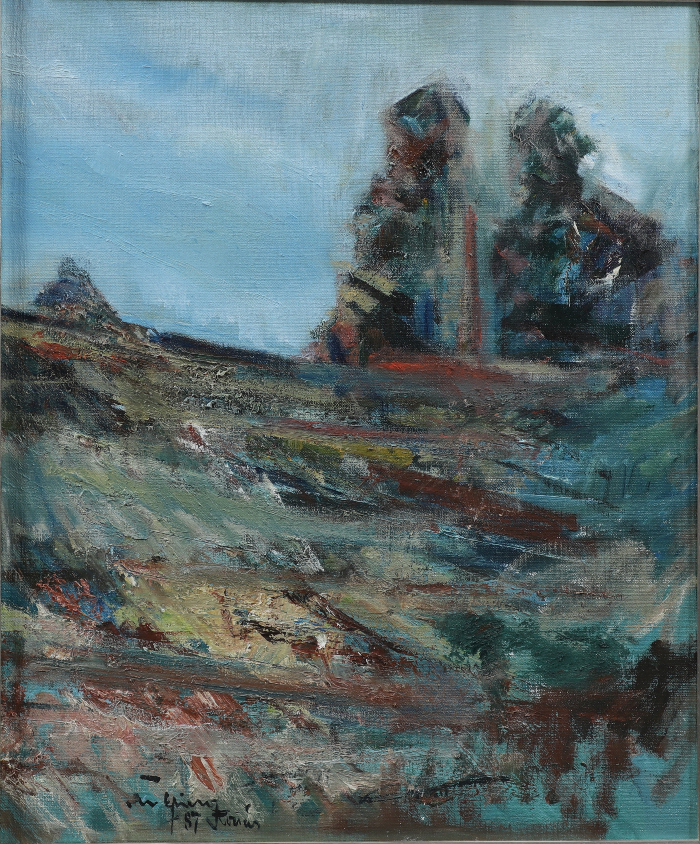 BO ERICSON. Stora Rönås, olja på duk, signerad och daterad a tergo 1988.