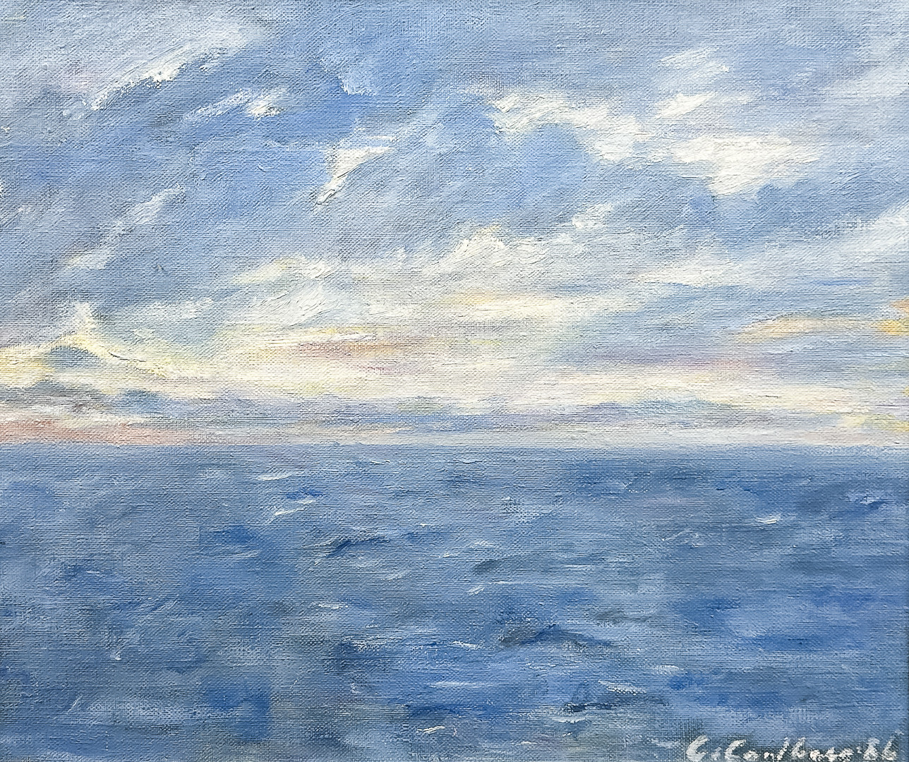 Oidentifierad konstnär, OLJA PÅ DUK, signerad, daterad-86.