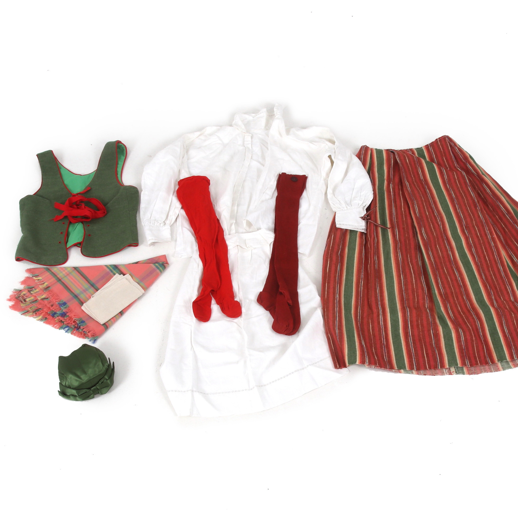 FOLKDRÄKT, 9 delar, Ångermanland. 1900-tal.