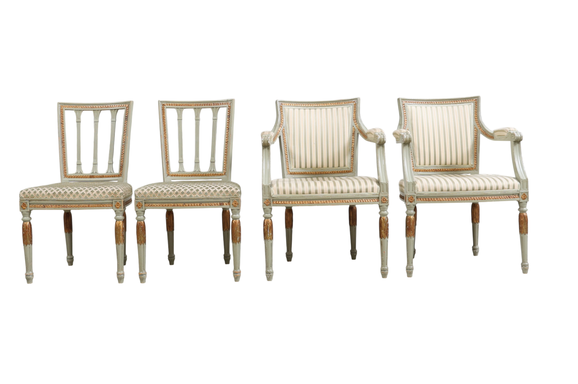 STOLAR & KARMSTOLAR, 4 st, sengustaviansk stil, 1900-tal.