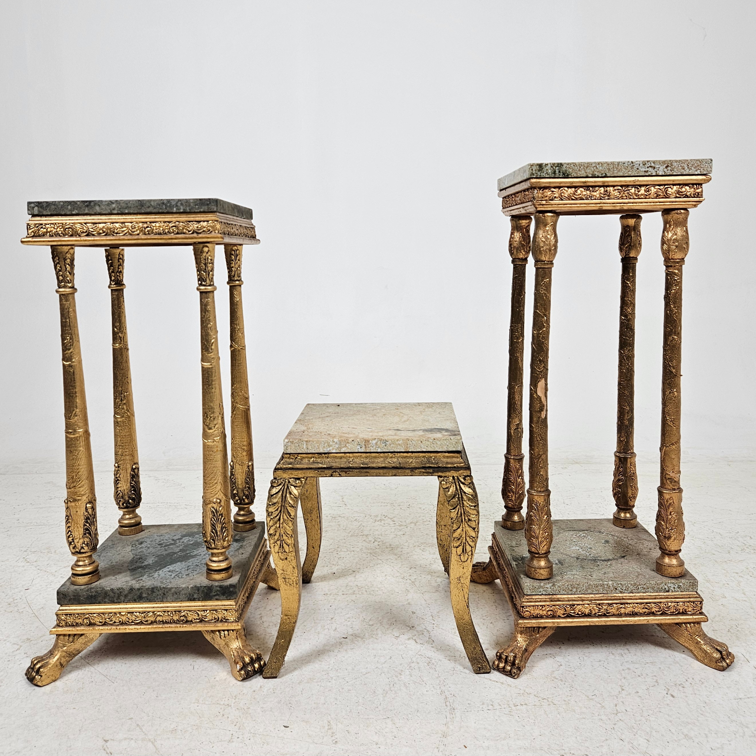 PIEDESTALER, 3 st, empirstil, 1900-tal.