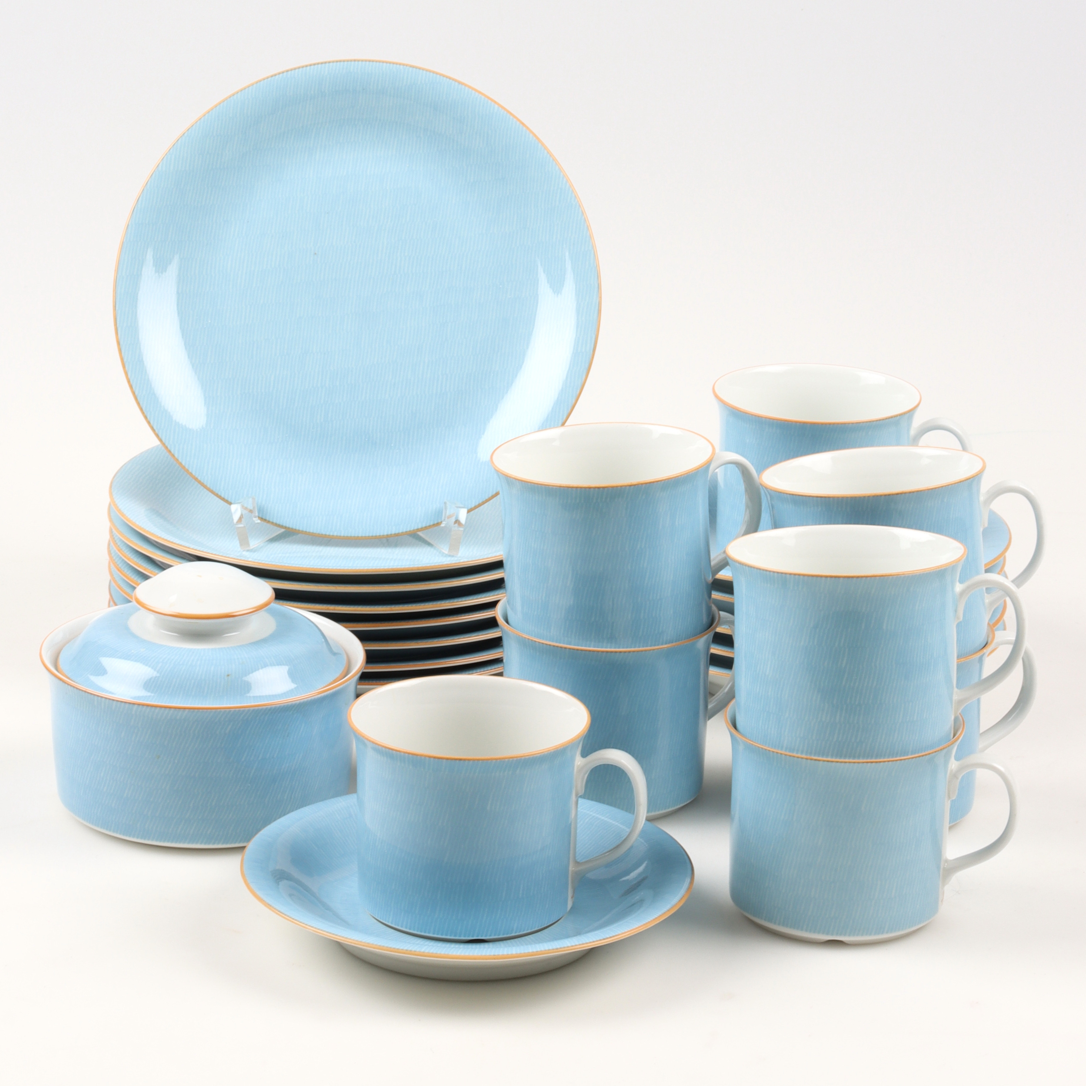 SIGNE PERSSON-MELIN. Servisdelar, 23 st, "Primeur", porslin, Rörstrand.