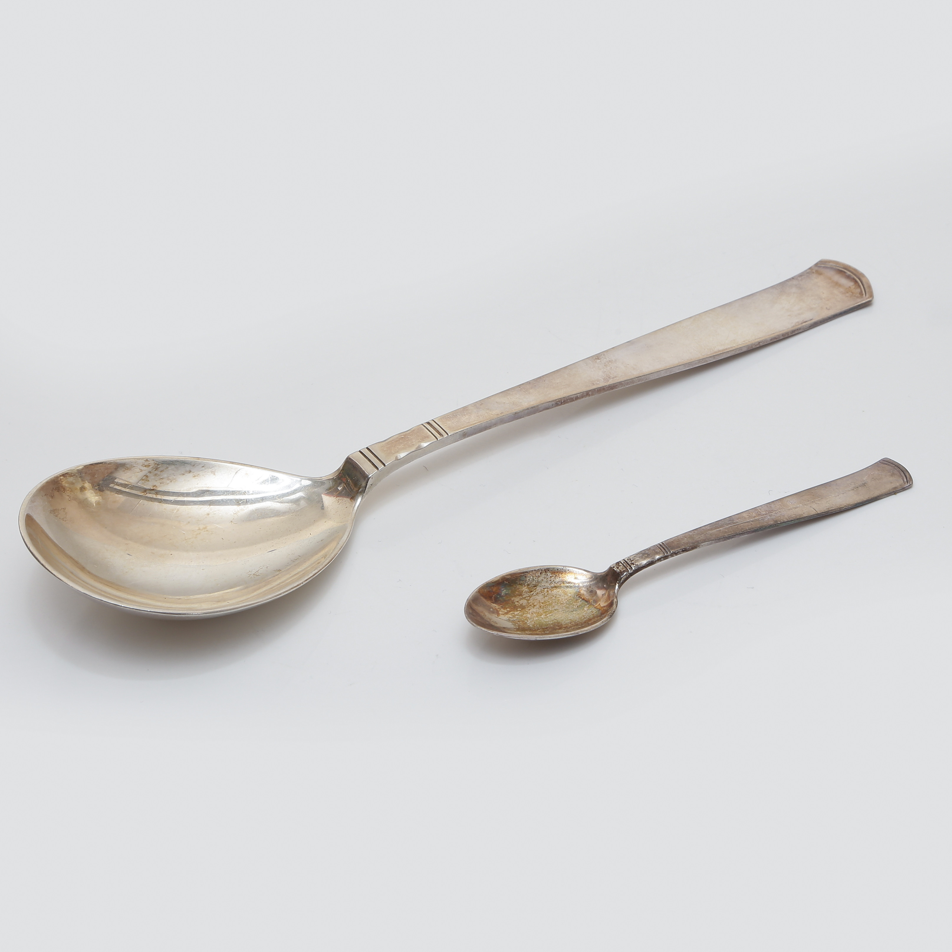 POTATISSKED SAMT KAFFESKED, ROSENHOLM, SILVER.