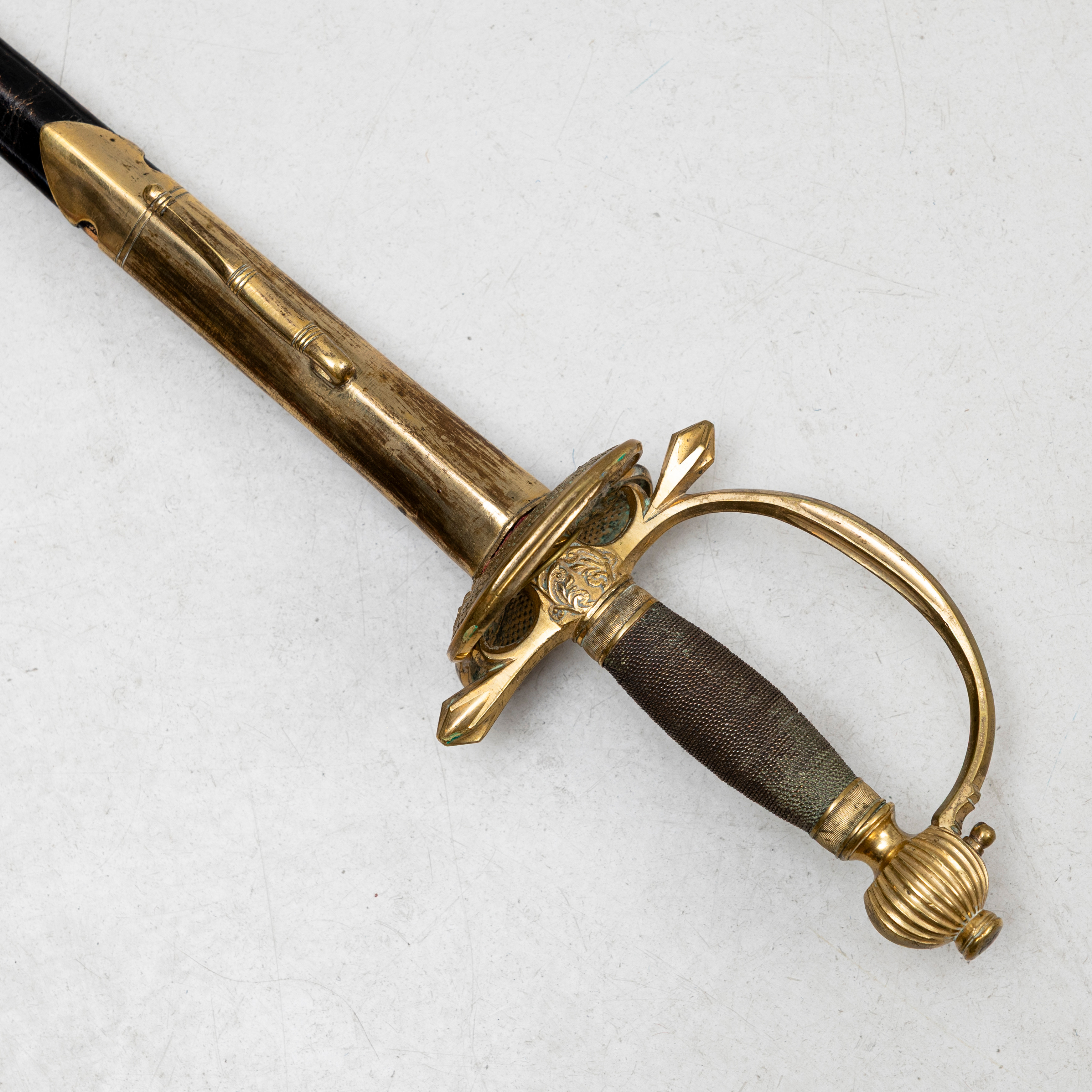 VÄRJA, svensk, för infanteriofficer, med balja, 1800-tal.