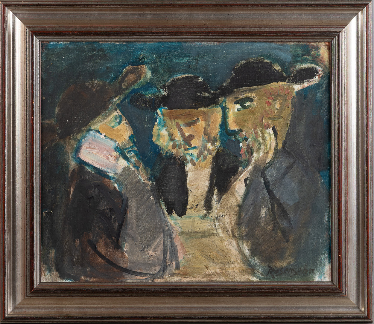 LENNART ROSENSOHN. Rabbiner, olja på duk.