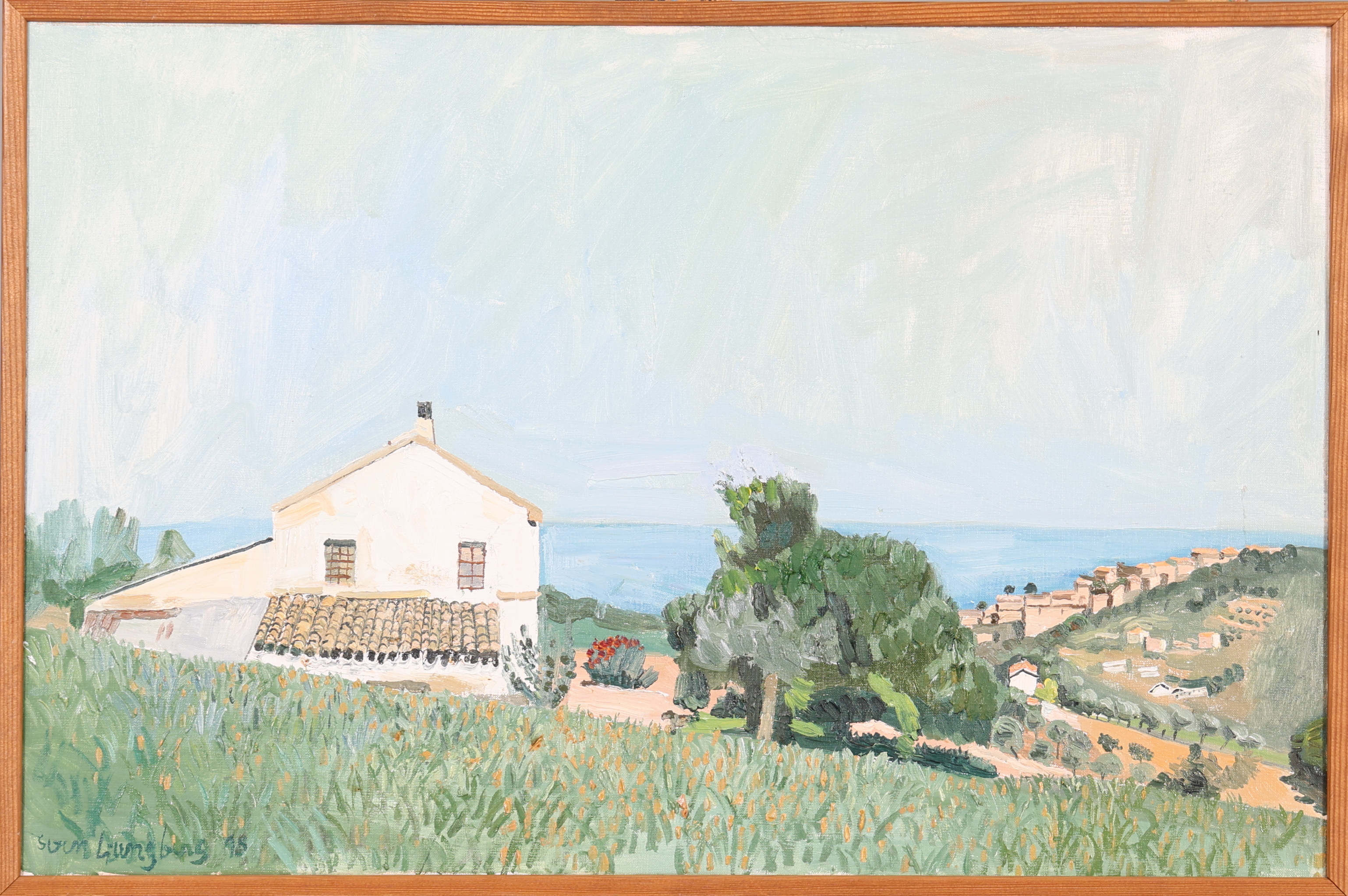 SVEN LJUNGBERG. OLJA PÅ DUK, signerad.