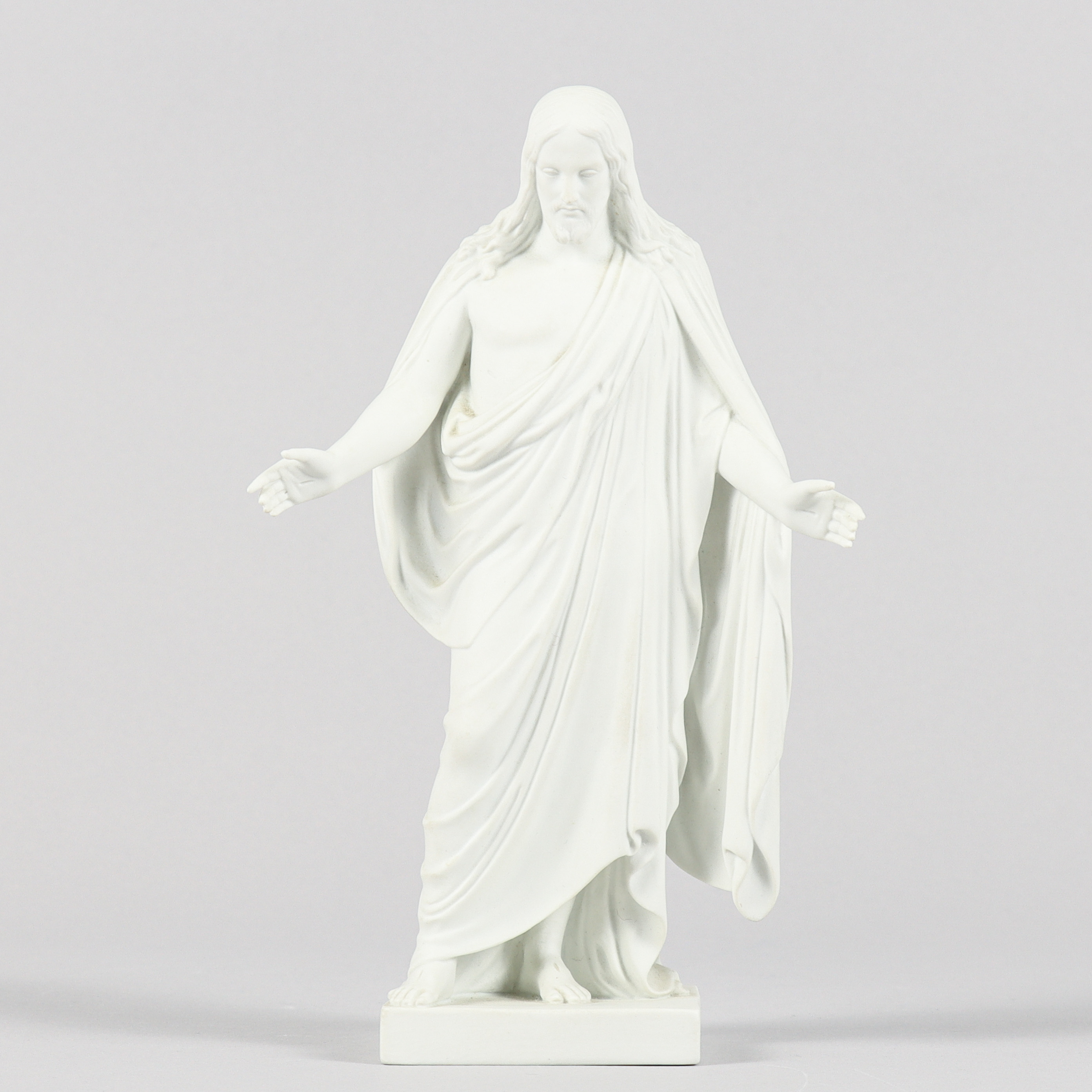 FIGURIN efter Bertel Thorvaldsen, "Jesus", biskviporslin, Eneret, Royal Copenhagen, 1900-talets andra hälft.