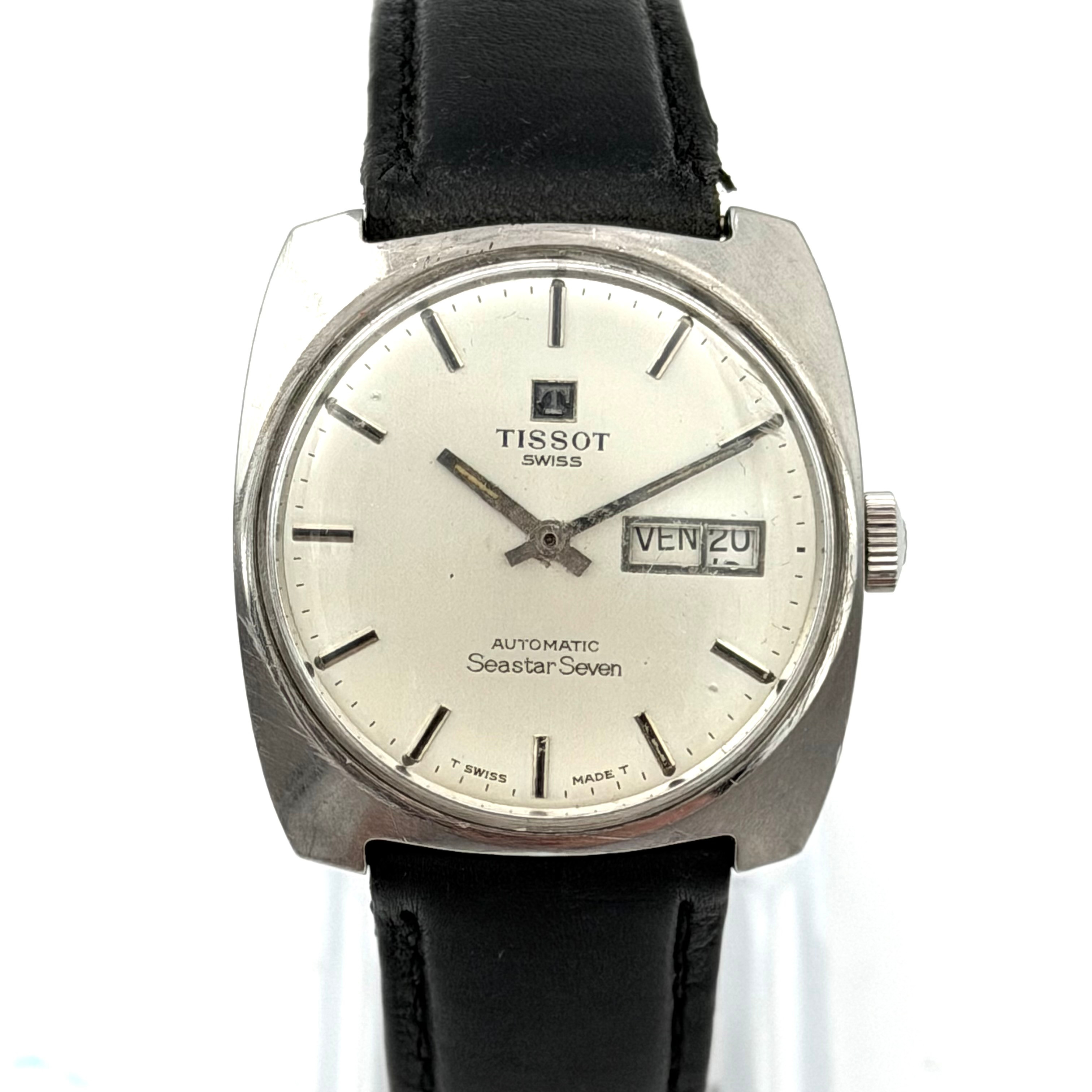 TISSOT SEASTAR SEVEN, armbandsur, ca 1970, automatic, stål.