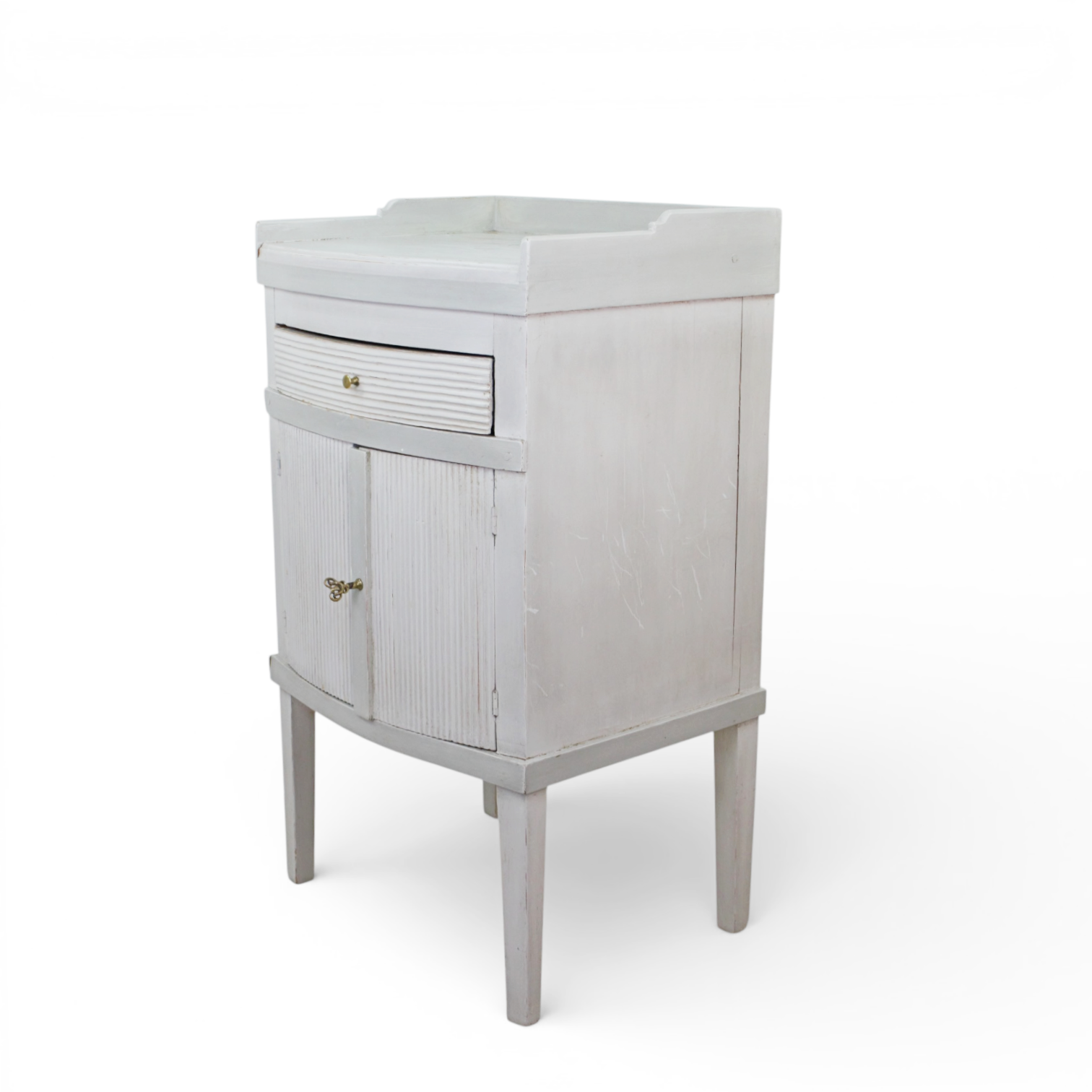 POTTSKÅP, gustaviansk stil, bemålat trä, 1900-tal.