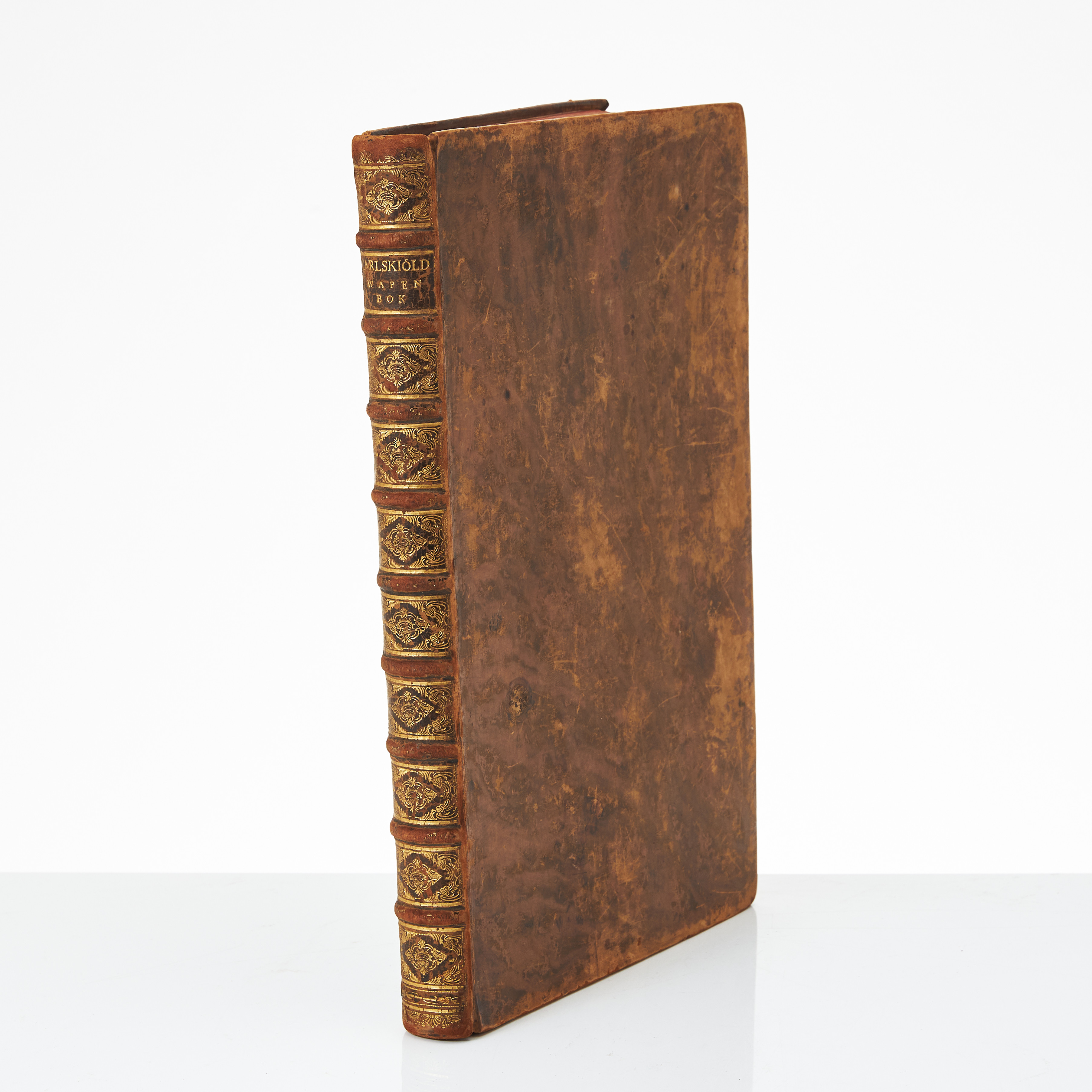 SVEA RIKES RIDDERSKAPS OCH ADELS WAPN BOK, PROVENIENS CRONSTEDT, 1764.