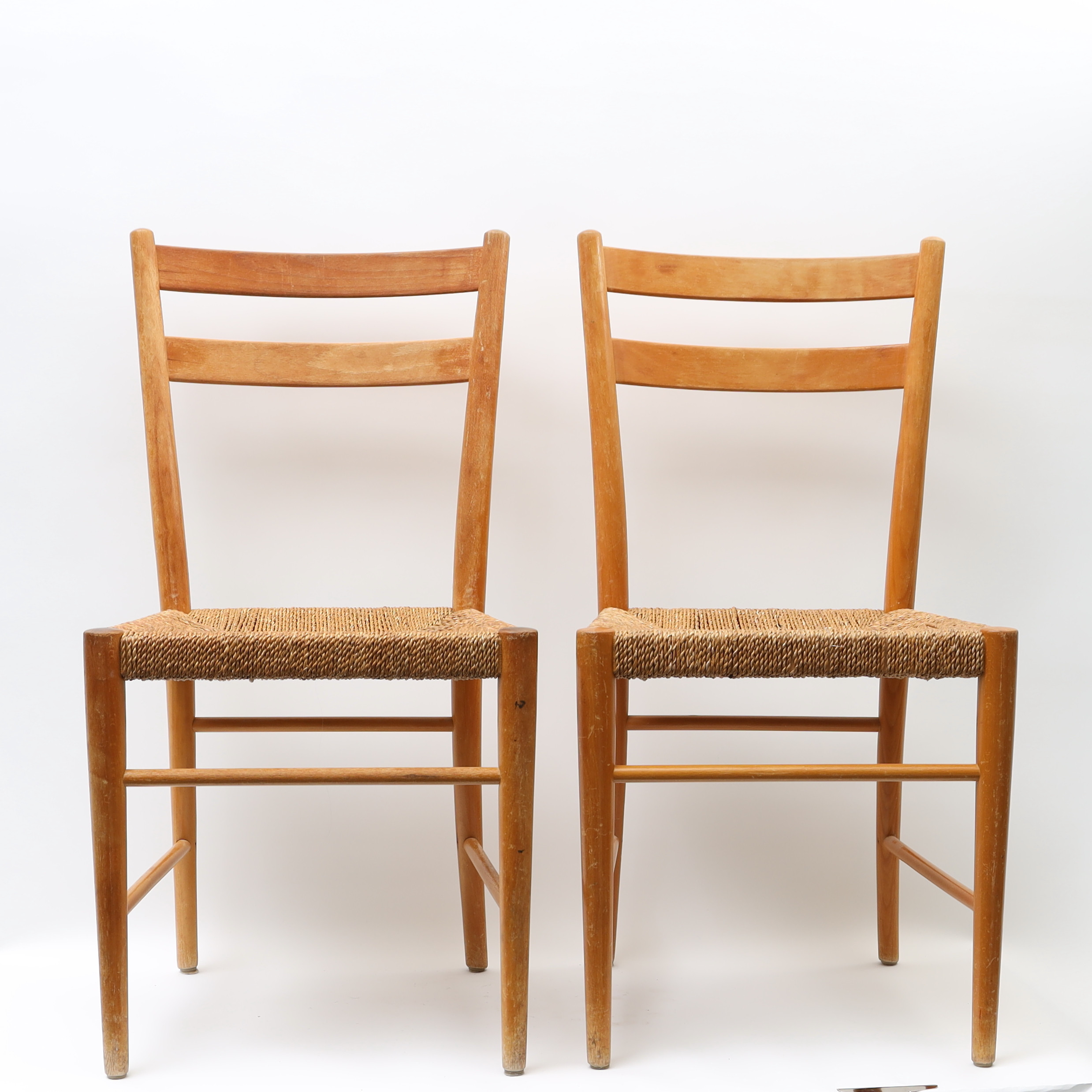 GUNNAR ASPLUND. STOLAR, 1 par, Gemla Diö, flätad sits, bok.