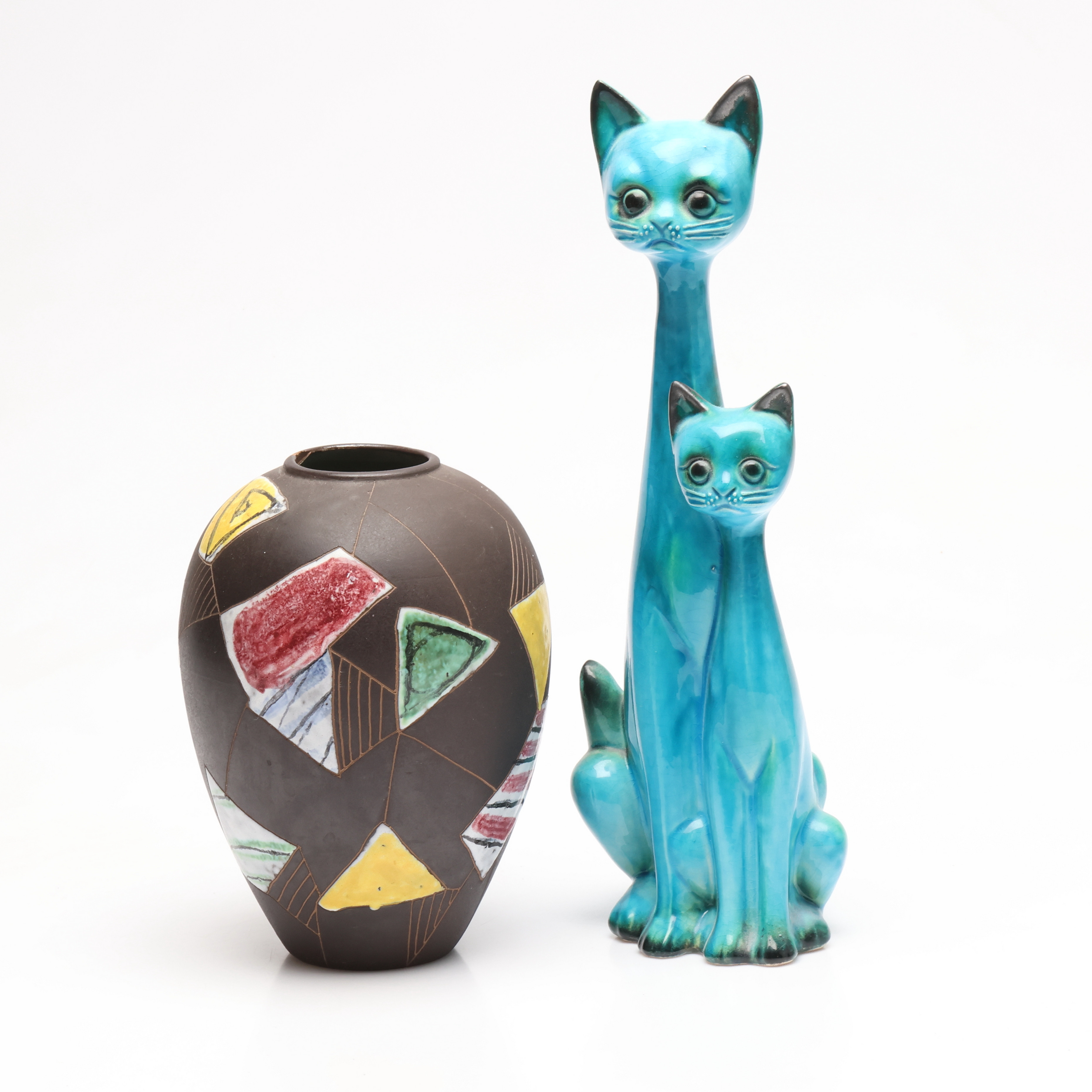 VAS samt FIGURIN, keramik, bl.a. Holland.