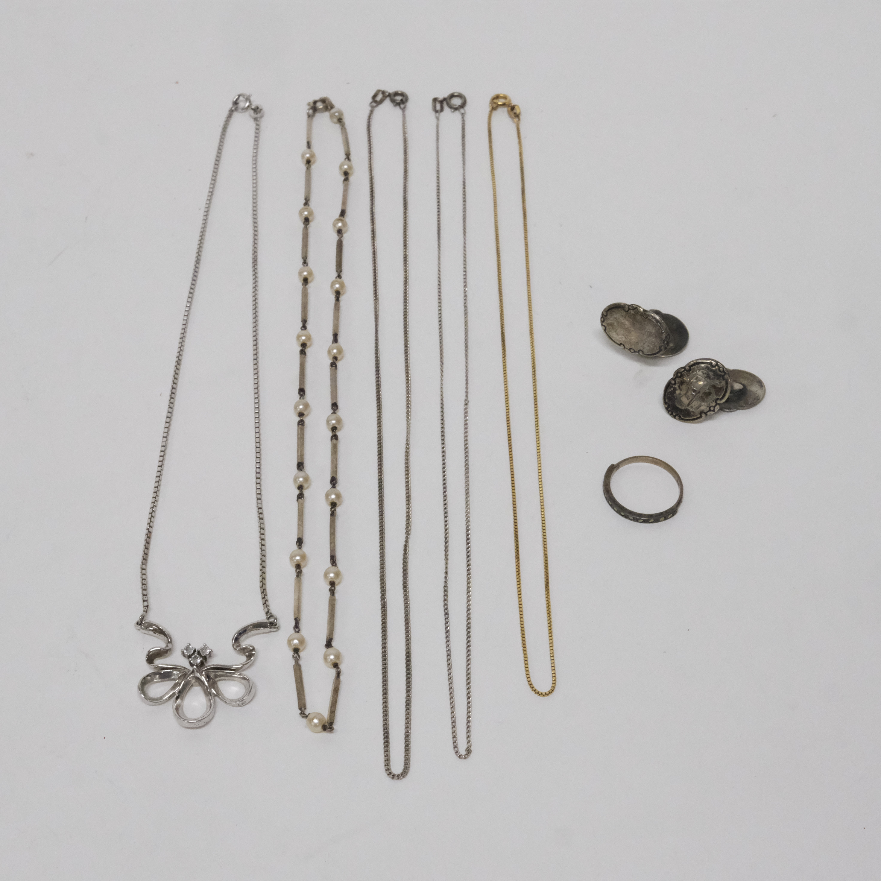 SMYCKEN, SILVER, 7 DELAR.