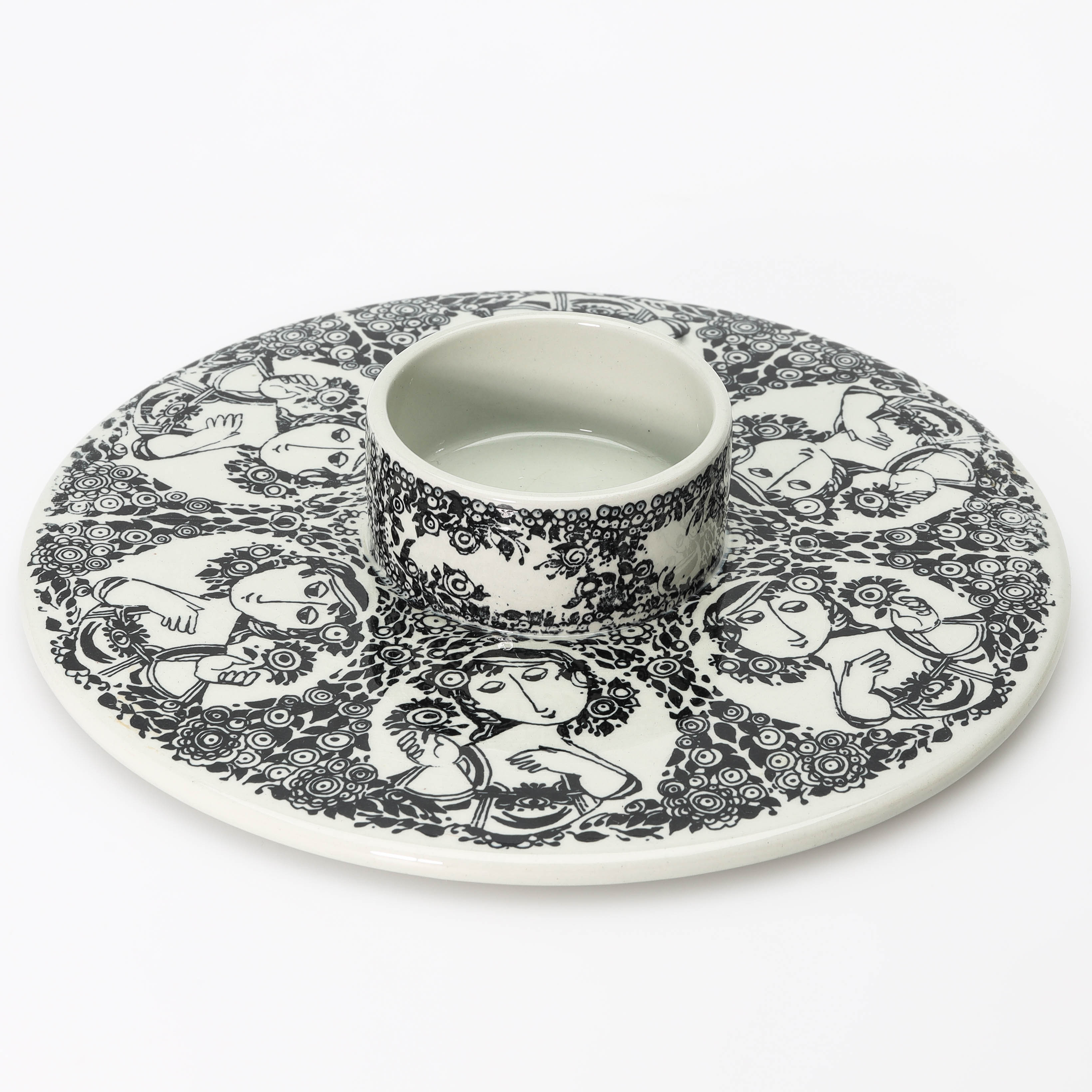 BJÖRN WIINBLAD. Ljusstake, porslin, 8301, Nymölle, Danmark.