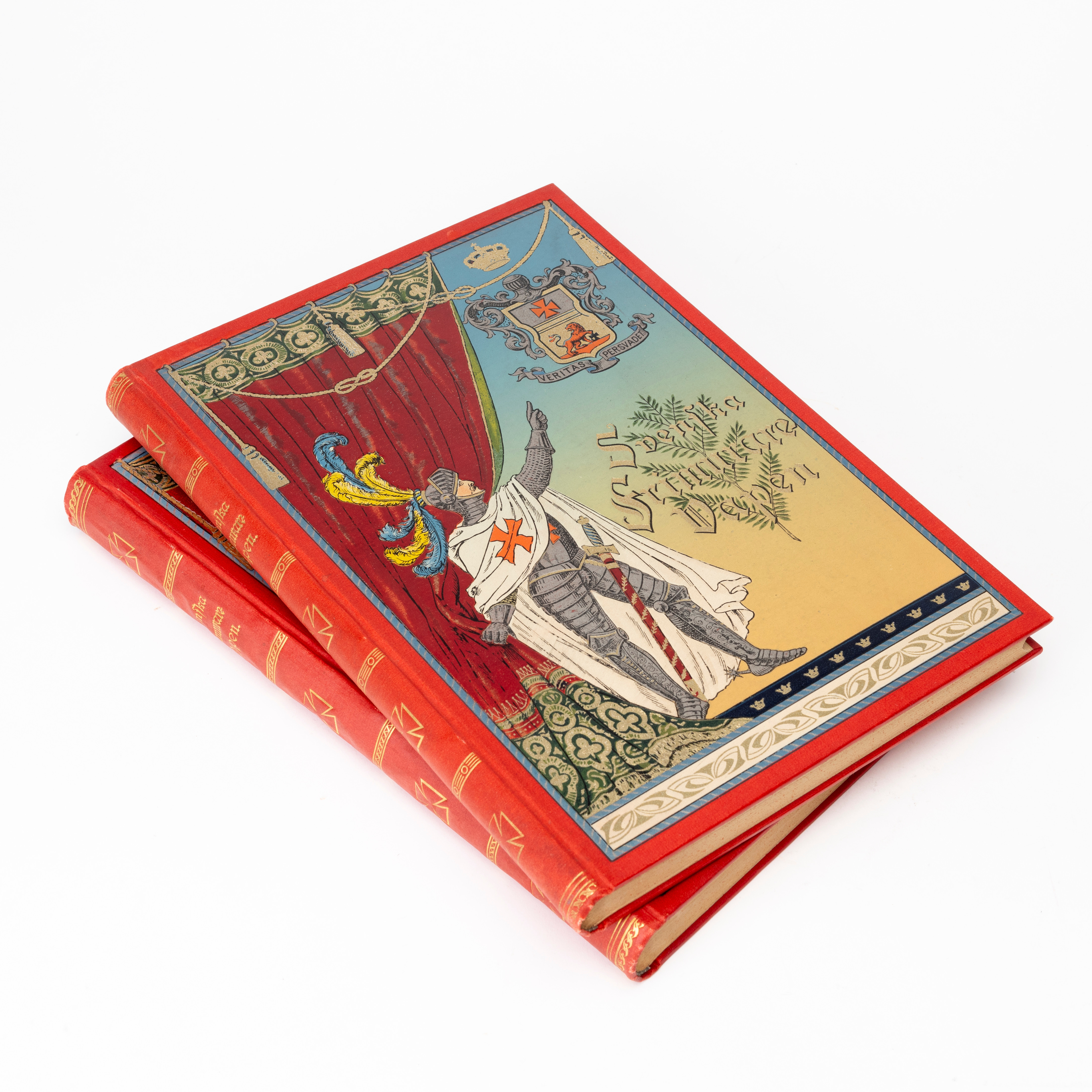 BÖCKER, 2 delar, "Svenska Frimurarvapen", andra och tredje serien, 1914+1928.