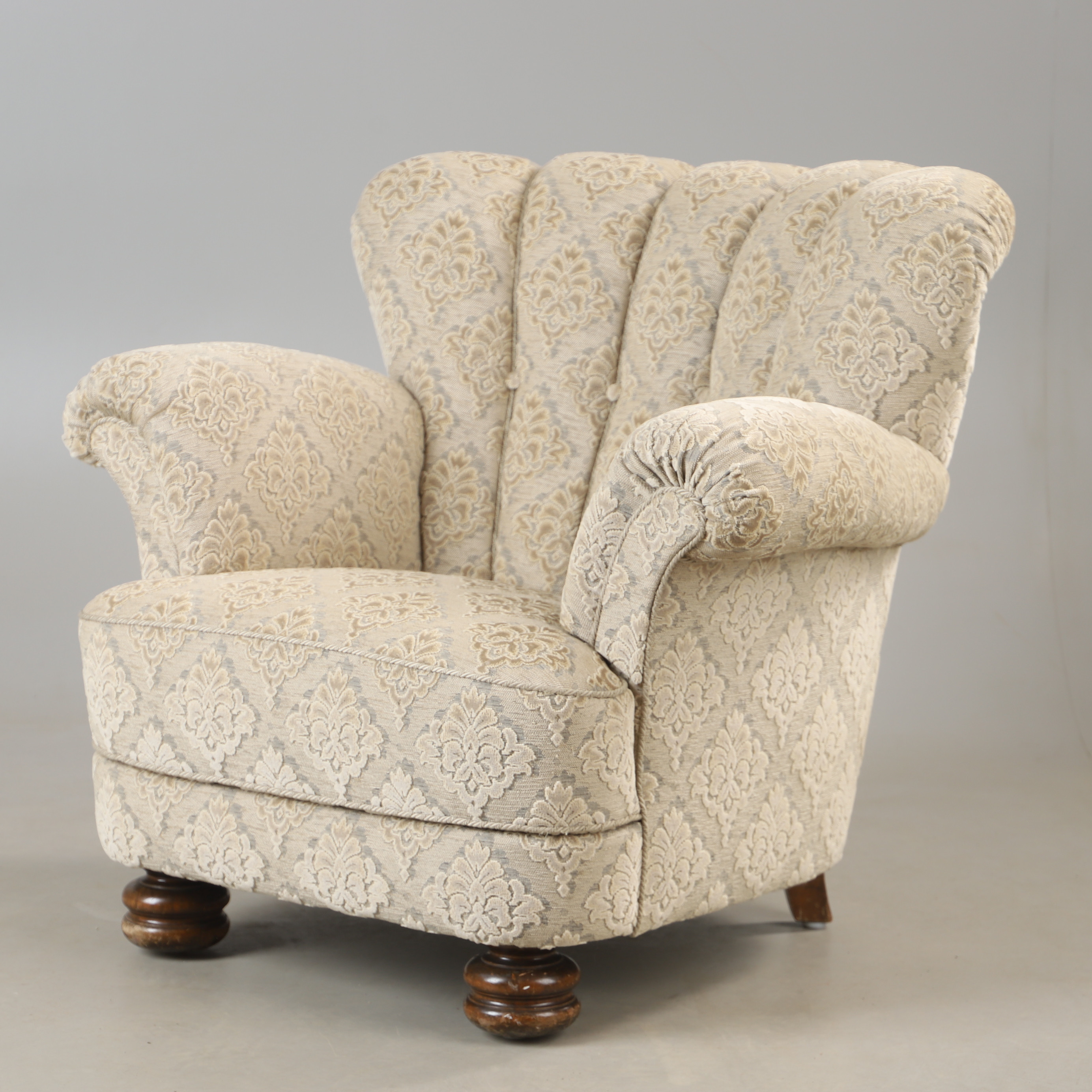 FÅTÖLJ, textilklädd, Swedish modern, 1940-tal.