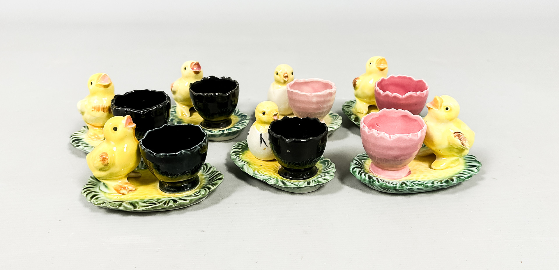 ÄGGKOPPAR, 7 st, porslin, "Påsk", 1900-tal.
