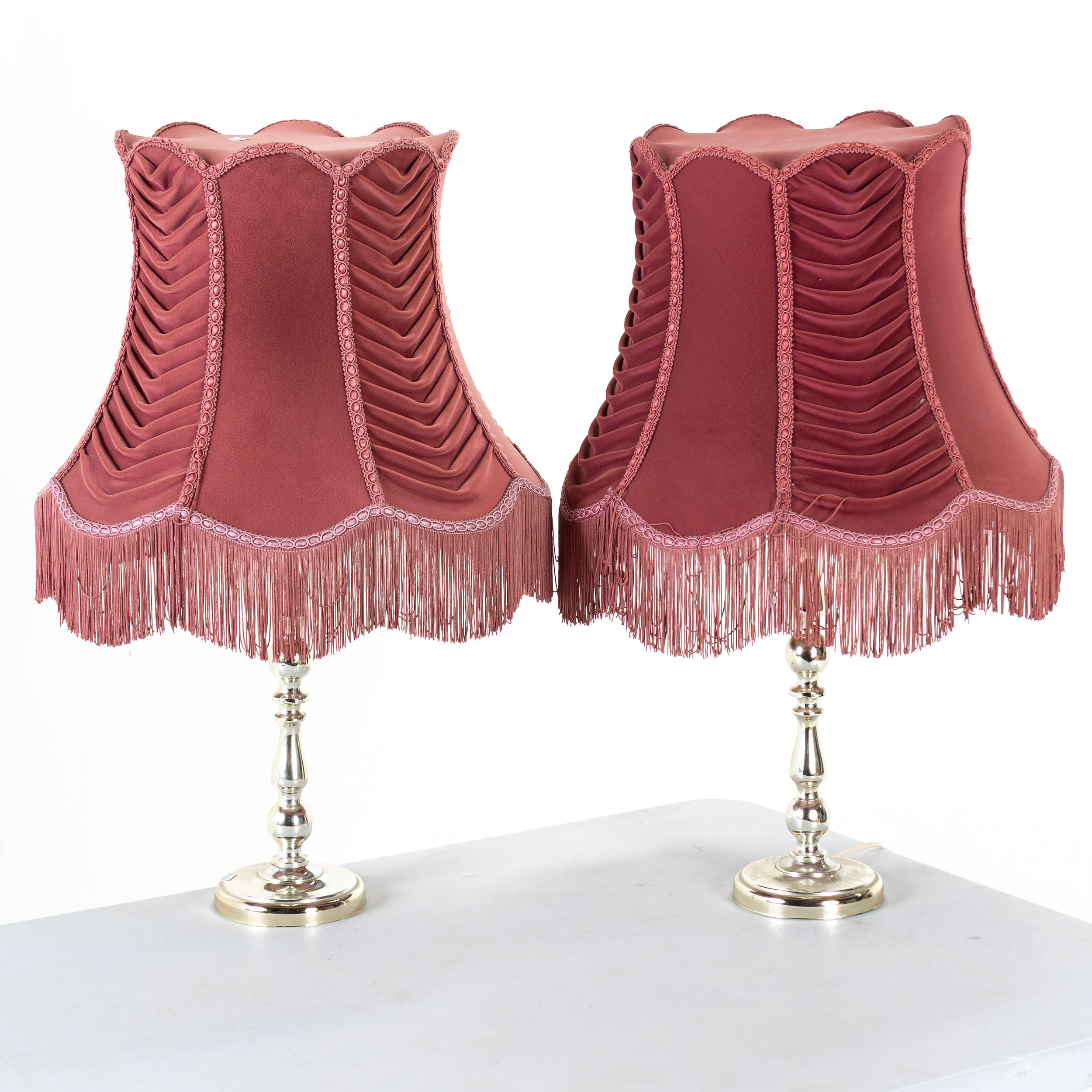 BORDSLAMPOR, ett par, 1900-talets andra hälft.