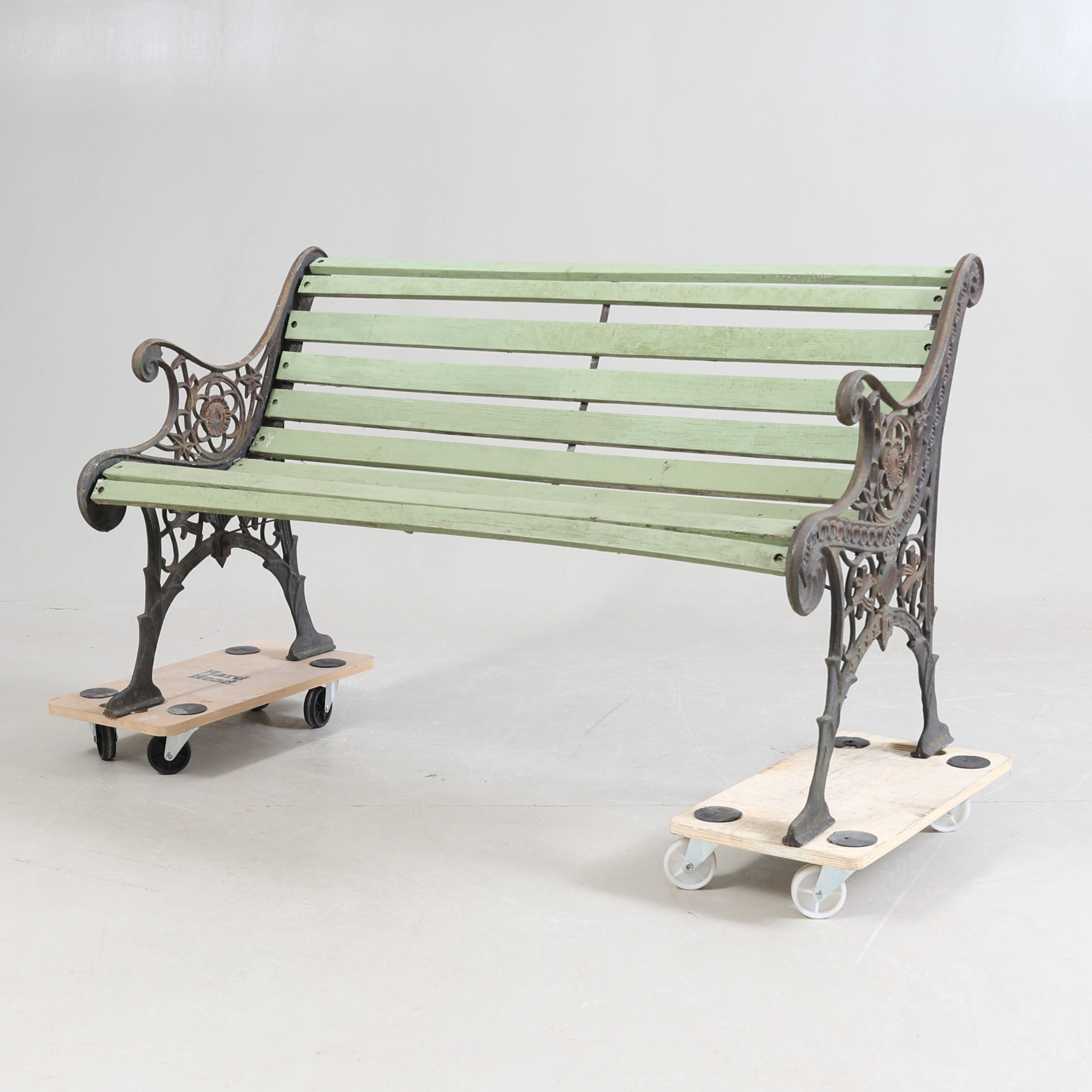 TRÄDGÅRDSSOFFA, gjutjärn & trä, 1900-tal.