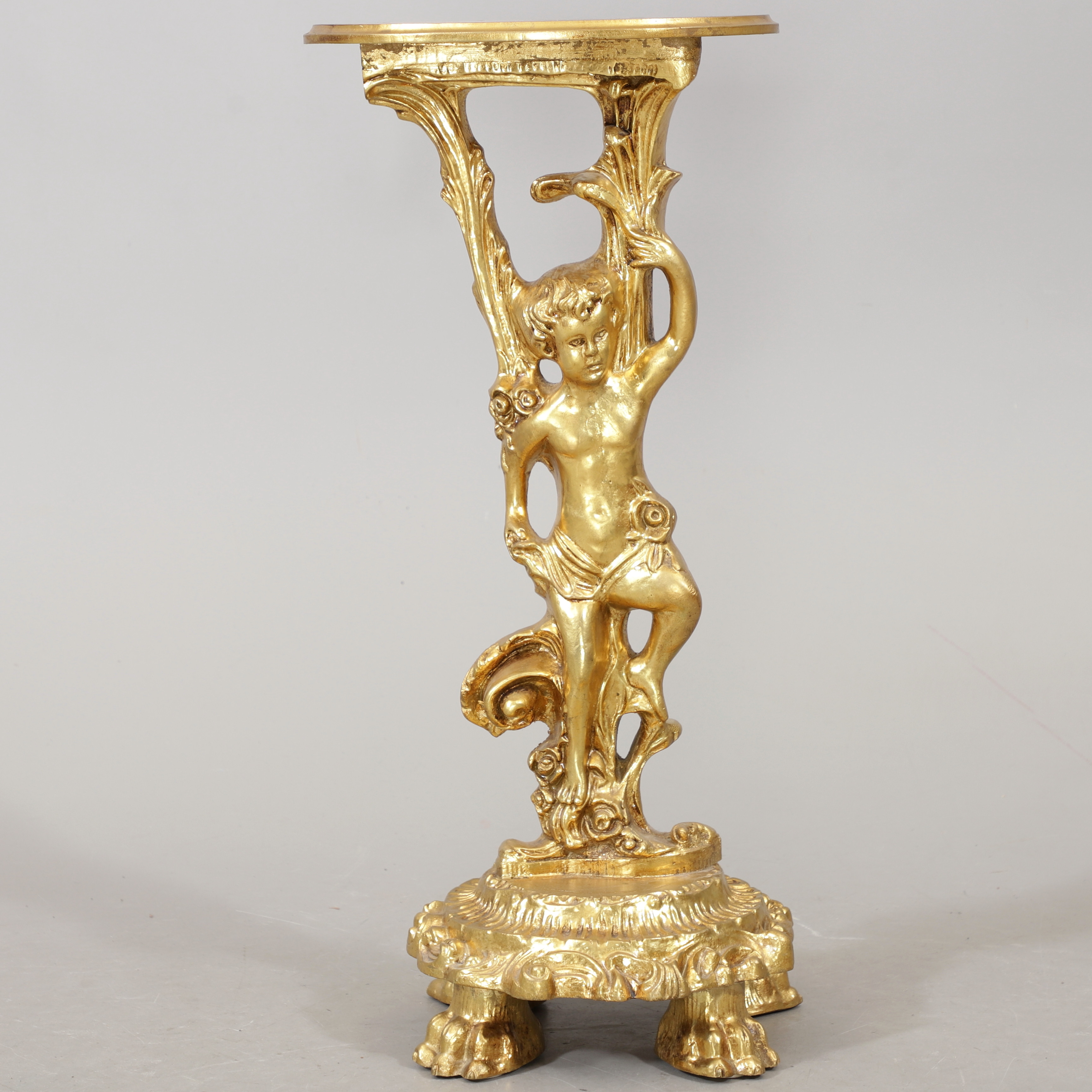 PIEDESTAL, förgyllt trä, 1900-talets mitt.